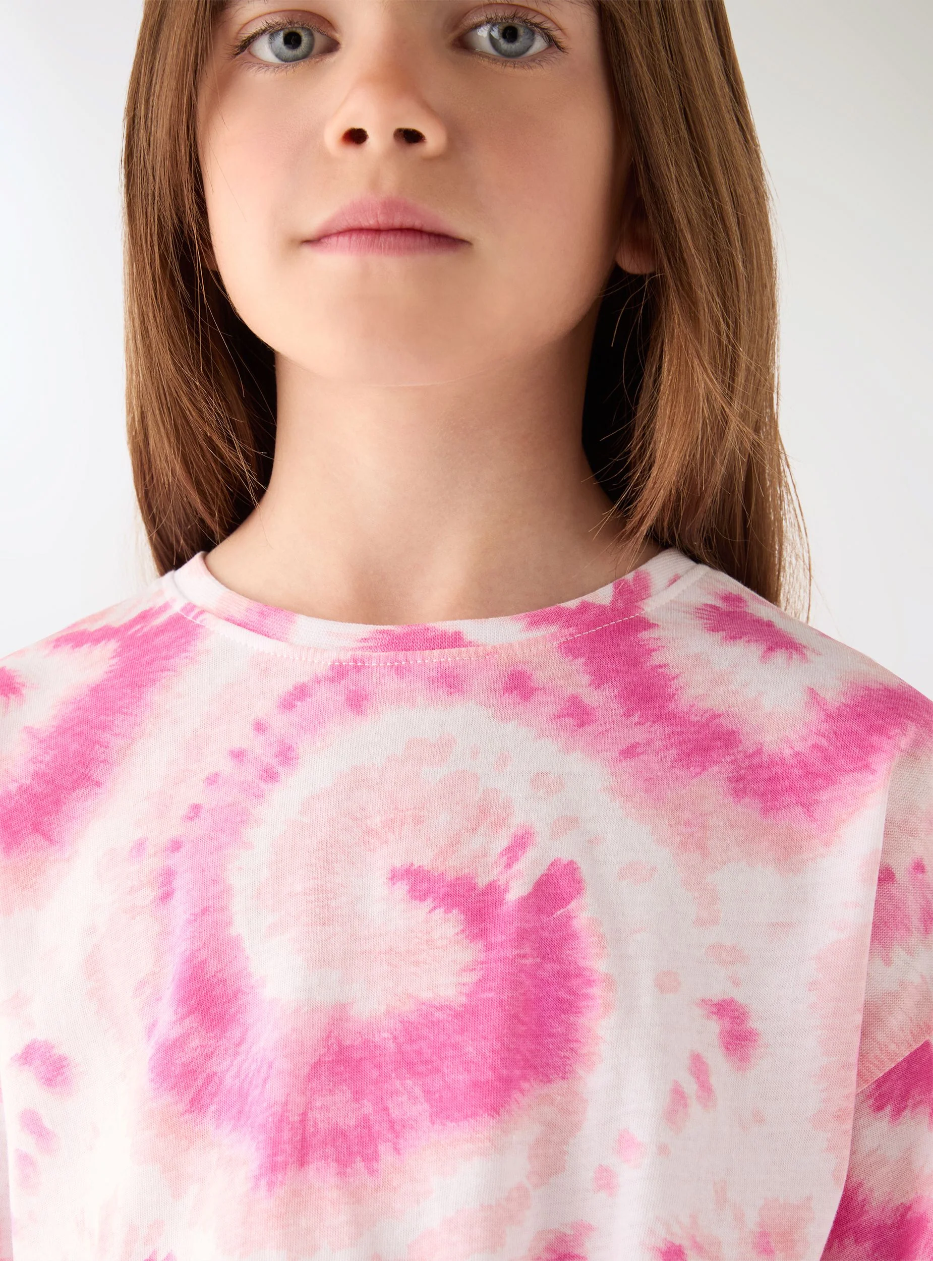 T-shirt crop tie-dye con nodo frontale - Image 4