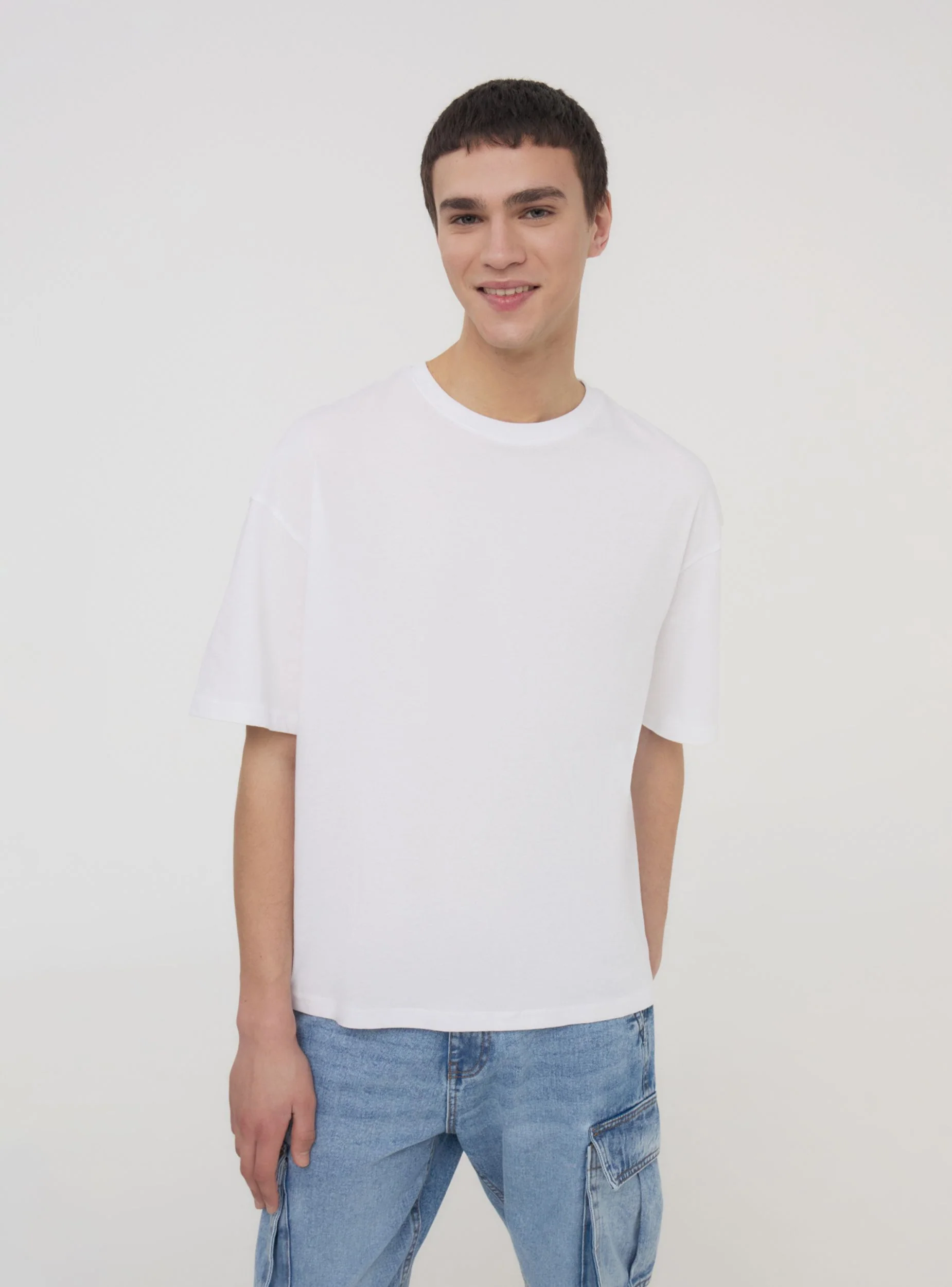 T-shirt cropped tinta unita - Image 7