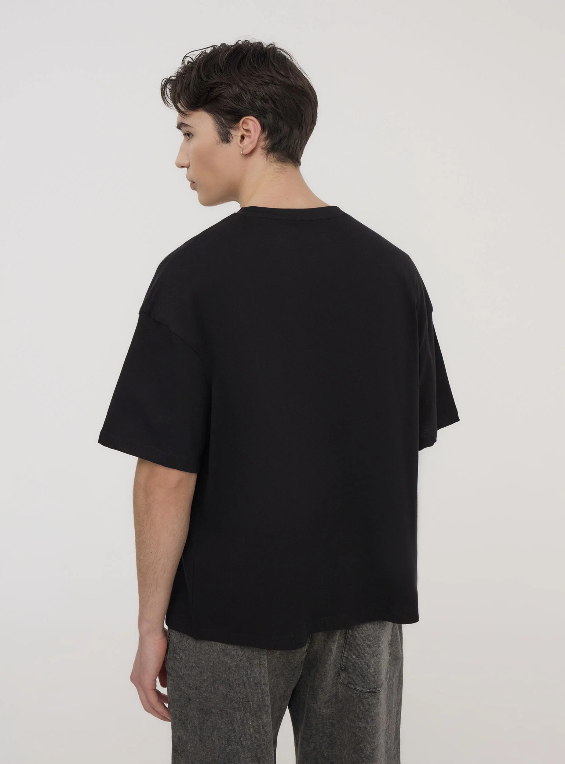 T-shirt cropped tinta unita - Image 2
