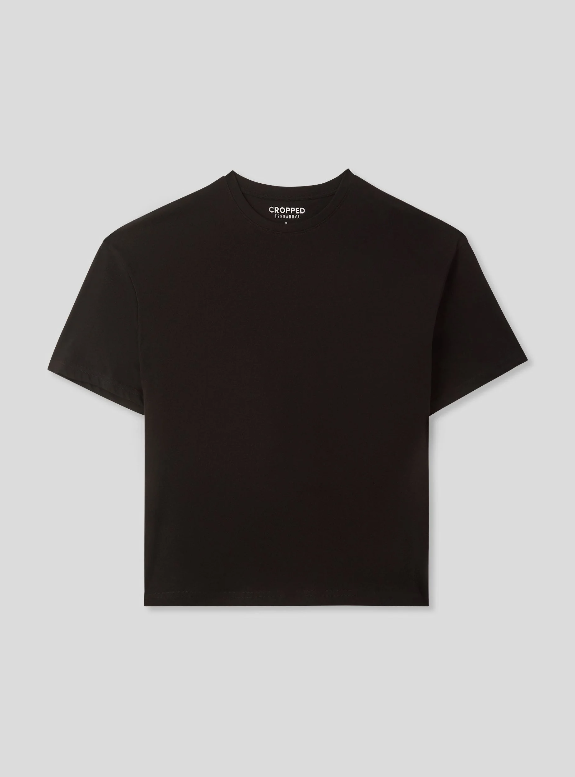 T-shirt cropped tinta unita - Image 4