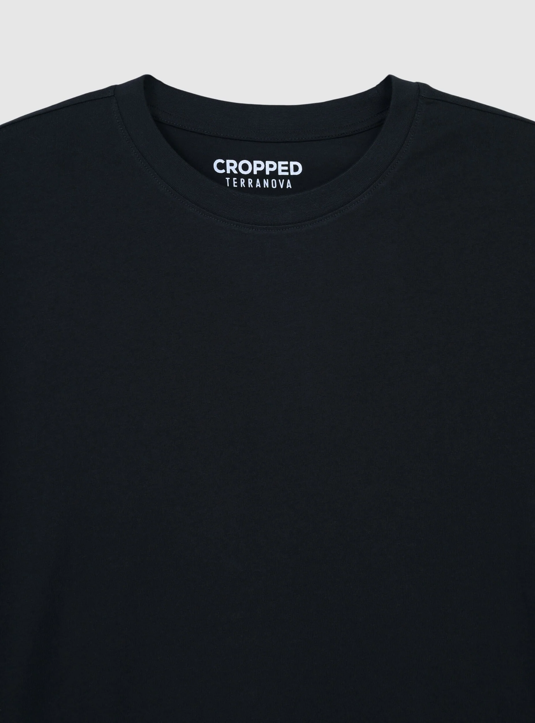 T-shirt cropped tinta unita