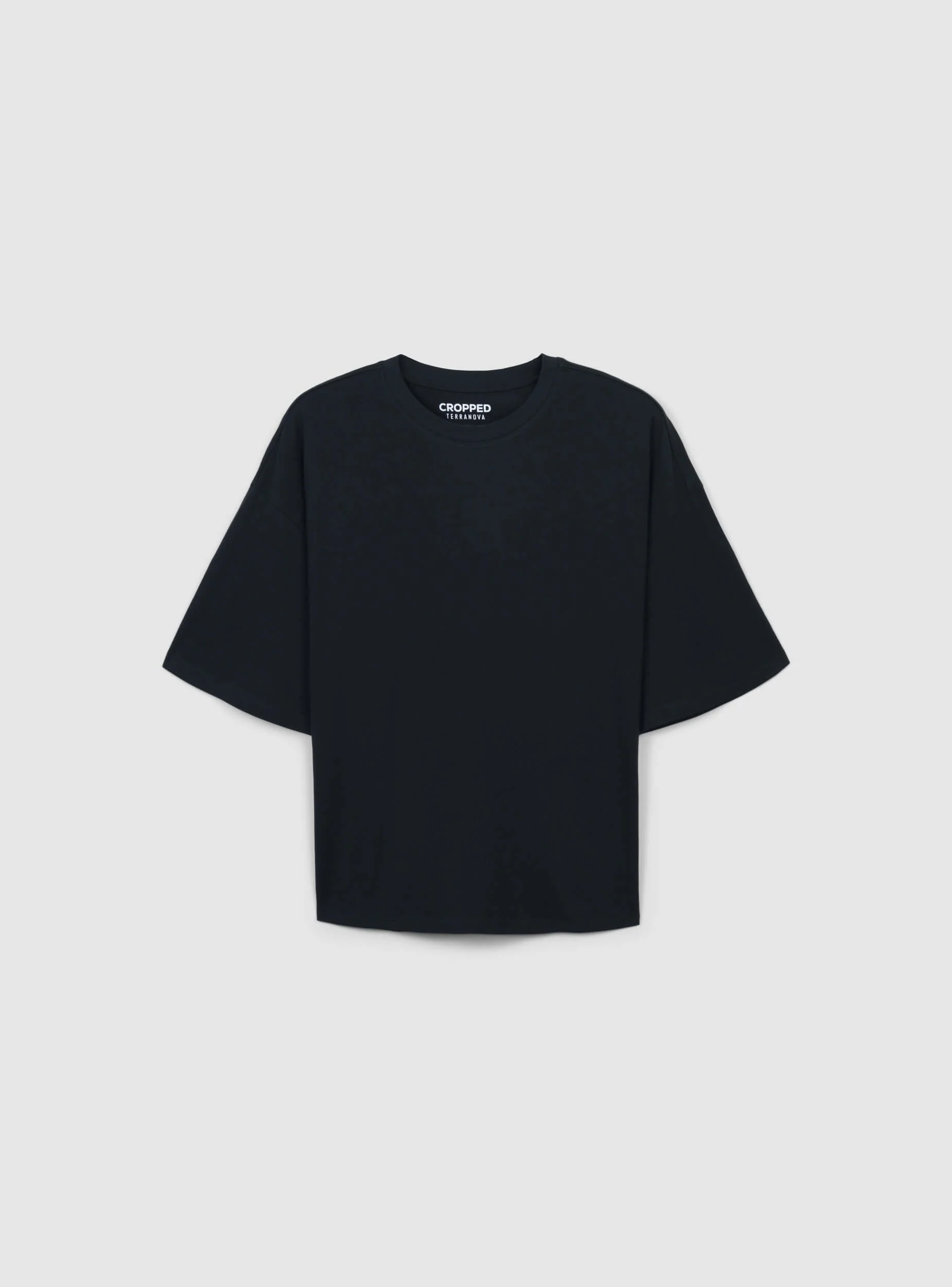 T-shirt cropped tinta unita - Image 3