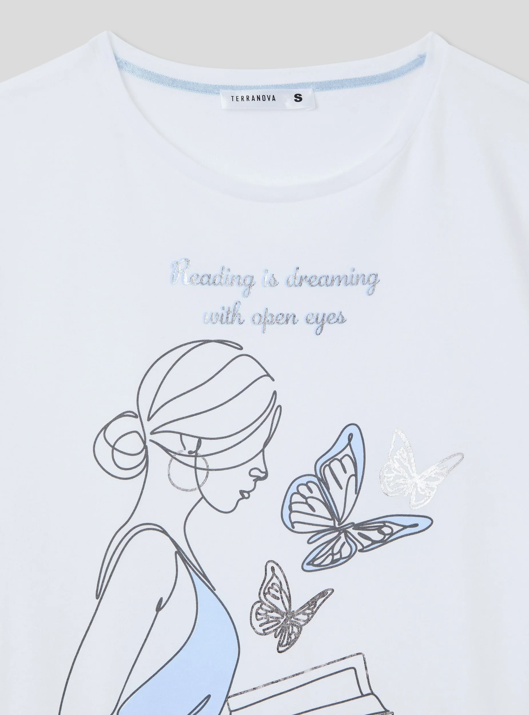 T-shirt del pigiama con stampa e scritta - Image 5