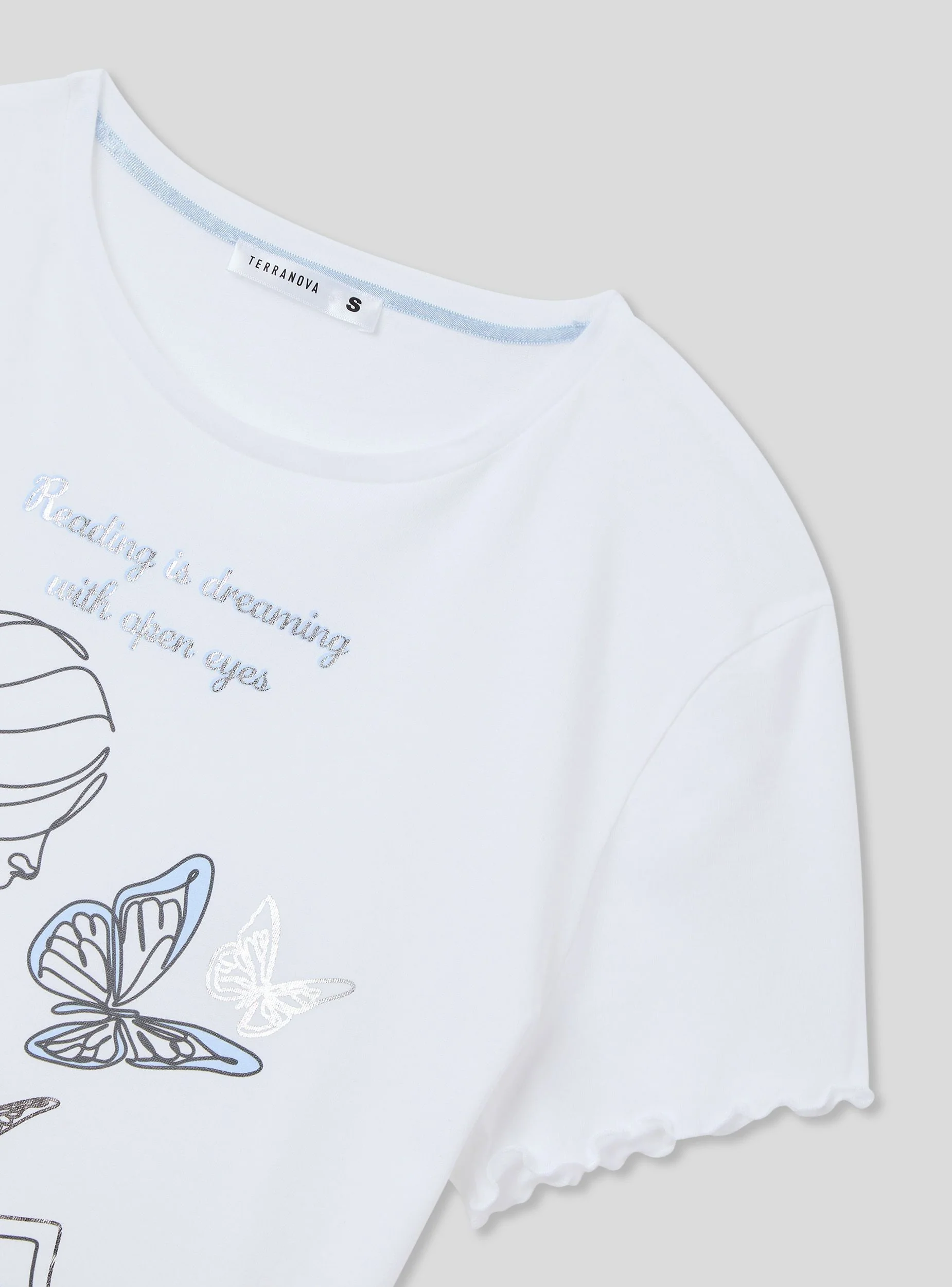 T-shirt del pigiama con stampa e scritta - Image 6