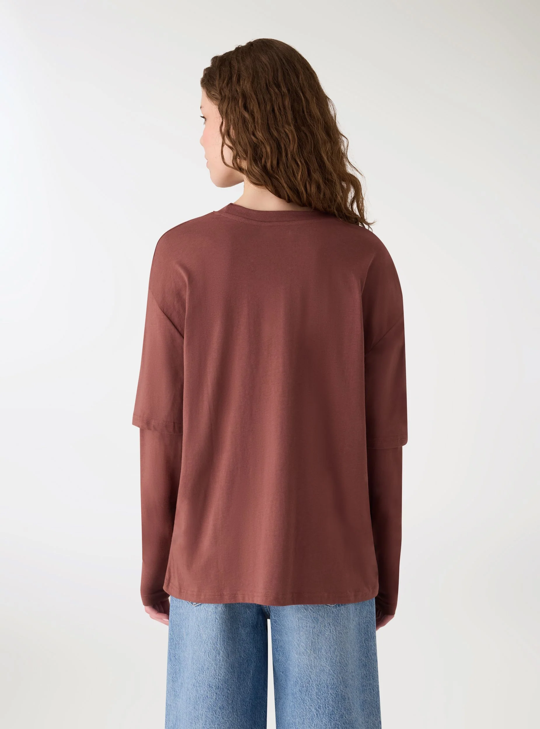 T-shirt effetto doppio strato - Image 3