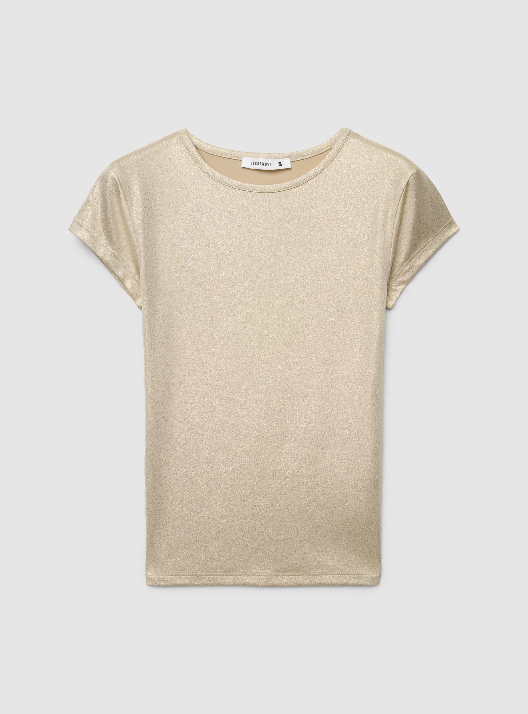 T-shirt elasticizzata effetto luccicante - Image 5