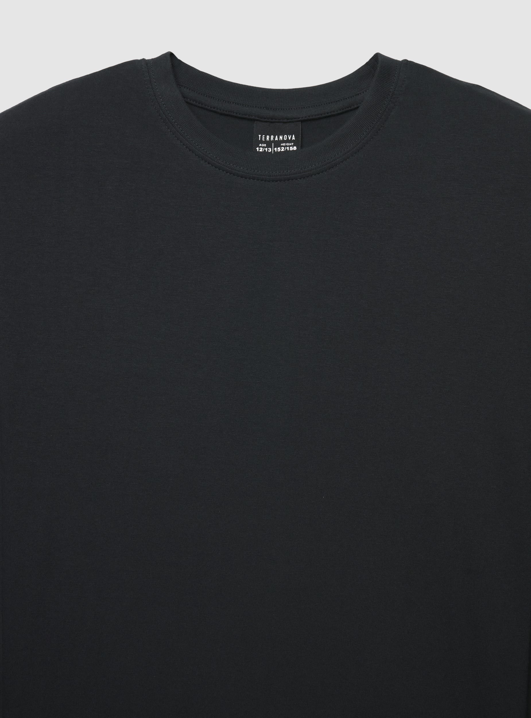 T-shirt girocollo a tinta unita