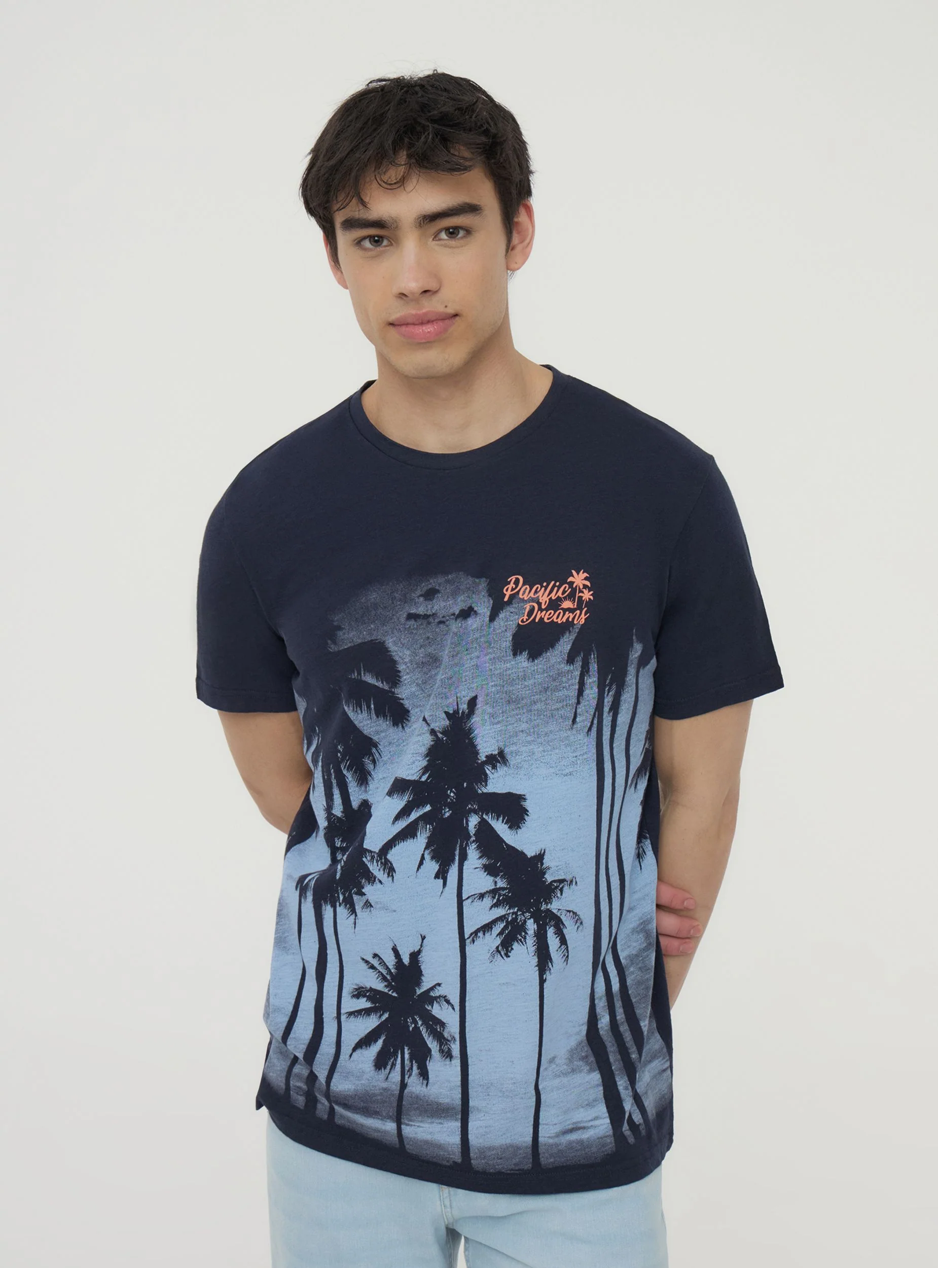 T-shirt girocollo stampa palme - Image 3