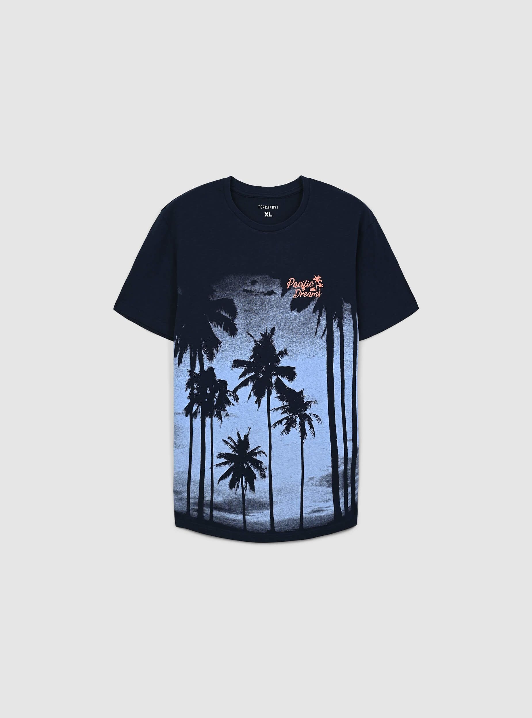T-shirt girocollo stampa palme - Image 5