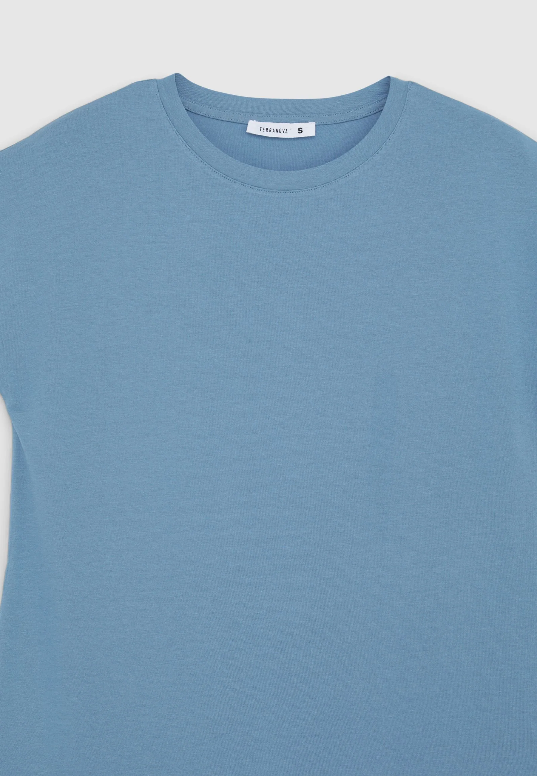 T-shirt girocollo tinta unita - Image 6