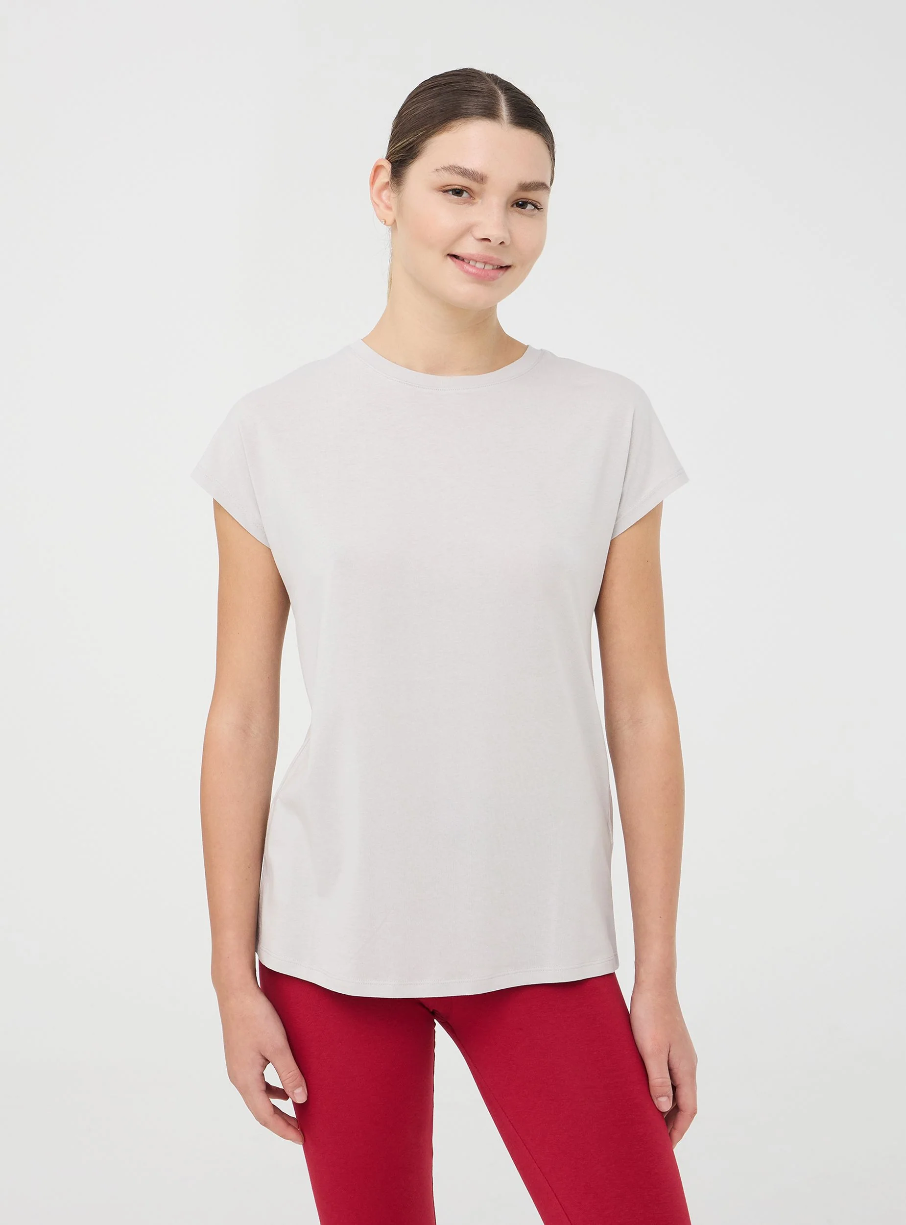T-shirt girocollo tinta unita - Image 3