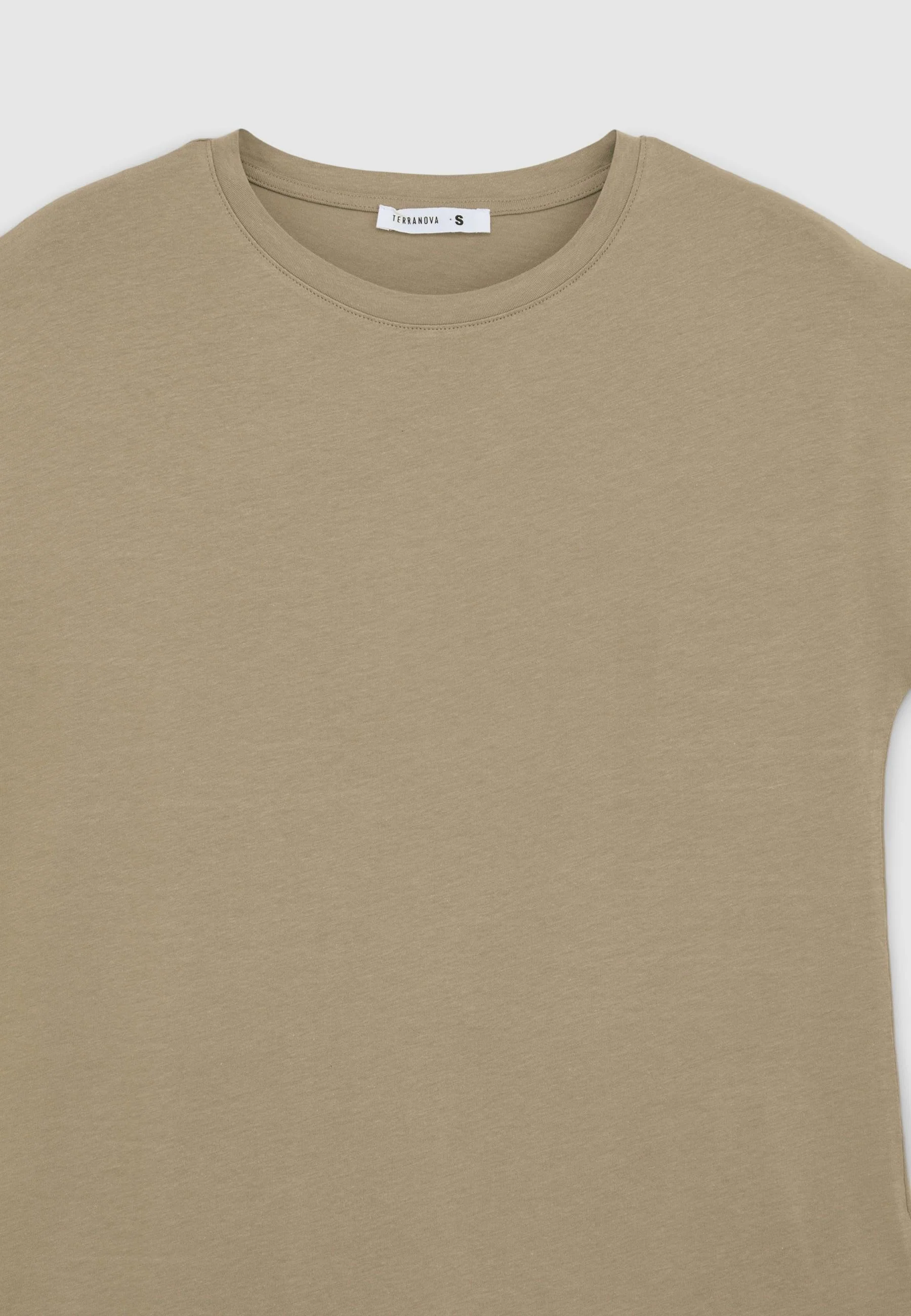 T-shirt girocollo tinta unita - Image 6