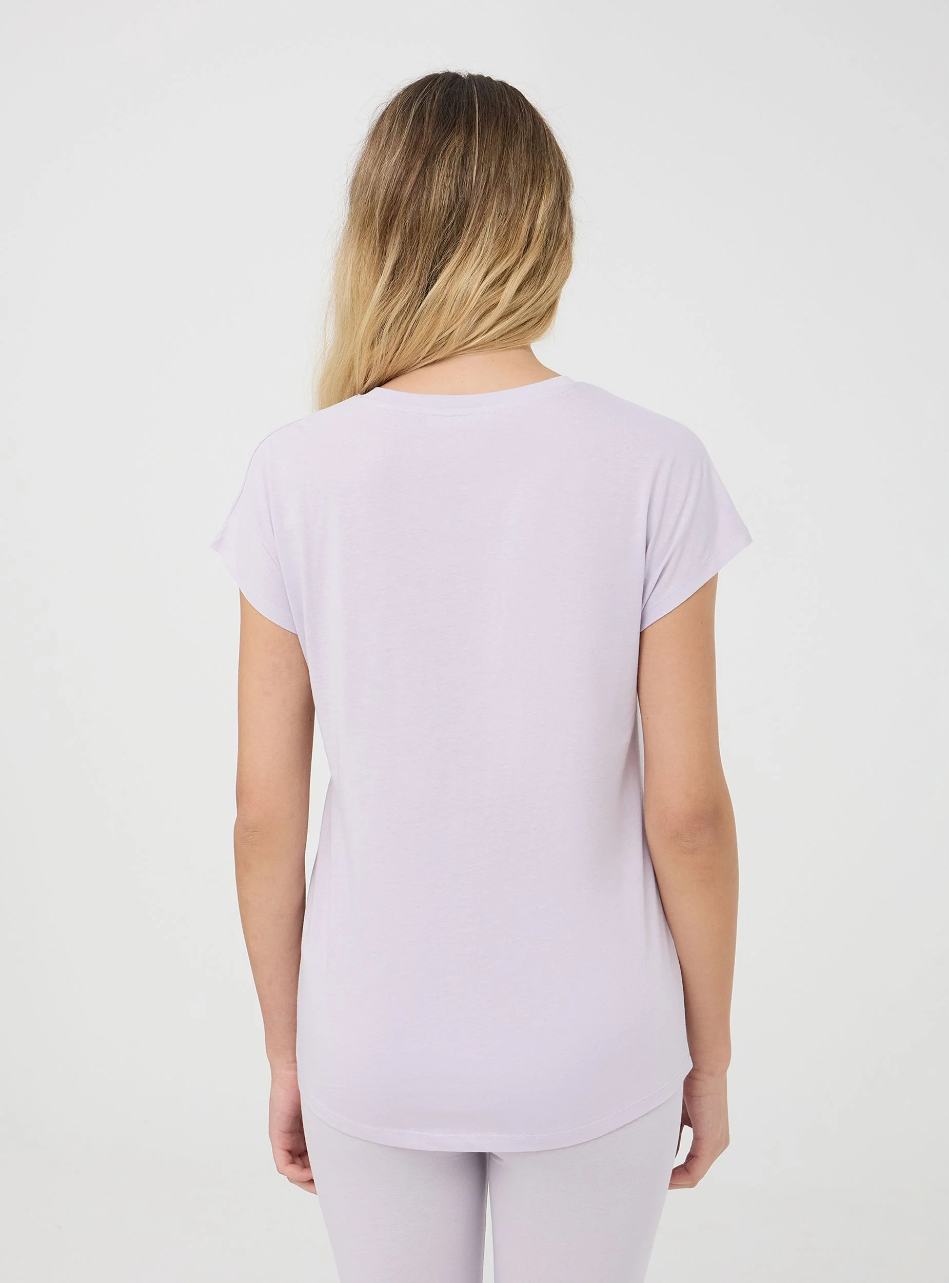 T-shirt girocollo tinta unita - Image 3