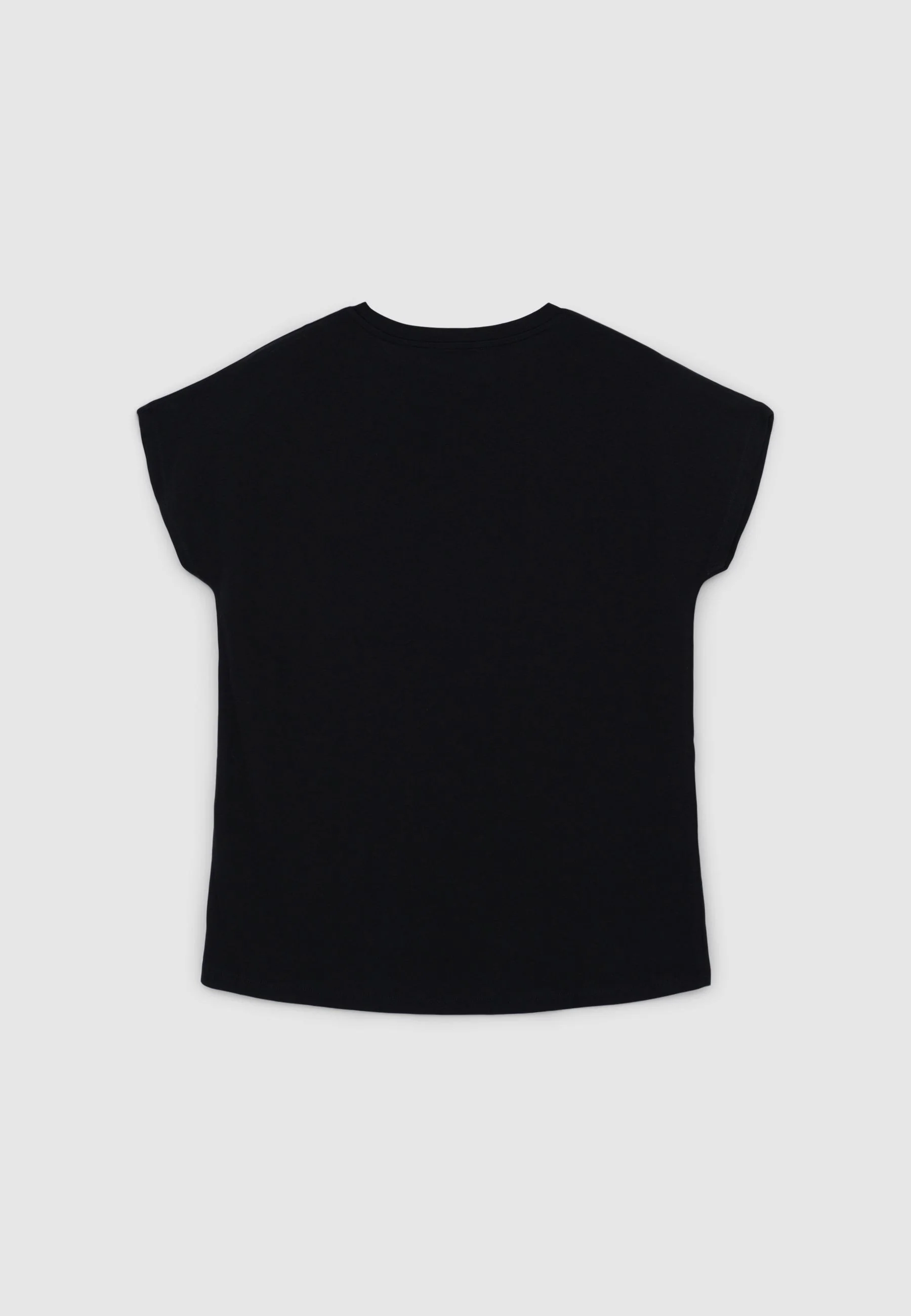 T-shirt girocollo tinta unita - Image 4
