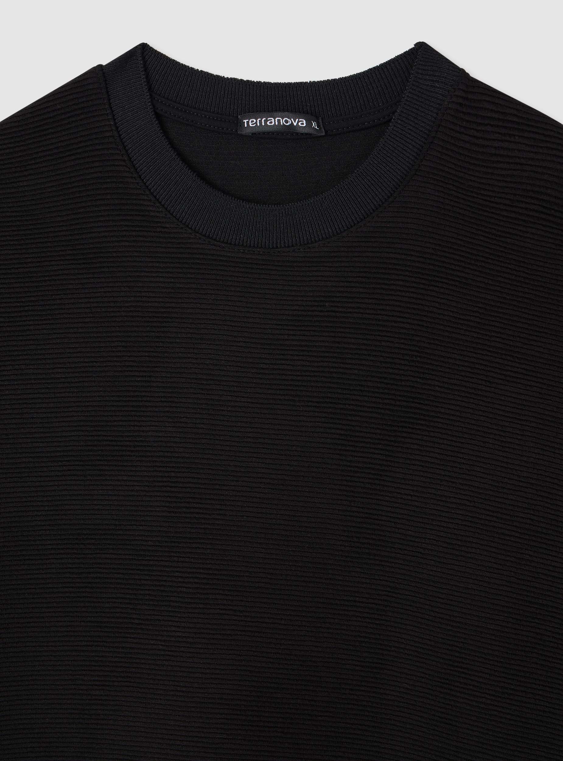 T-shirt in ottoman a tinta unita - Image 7