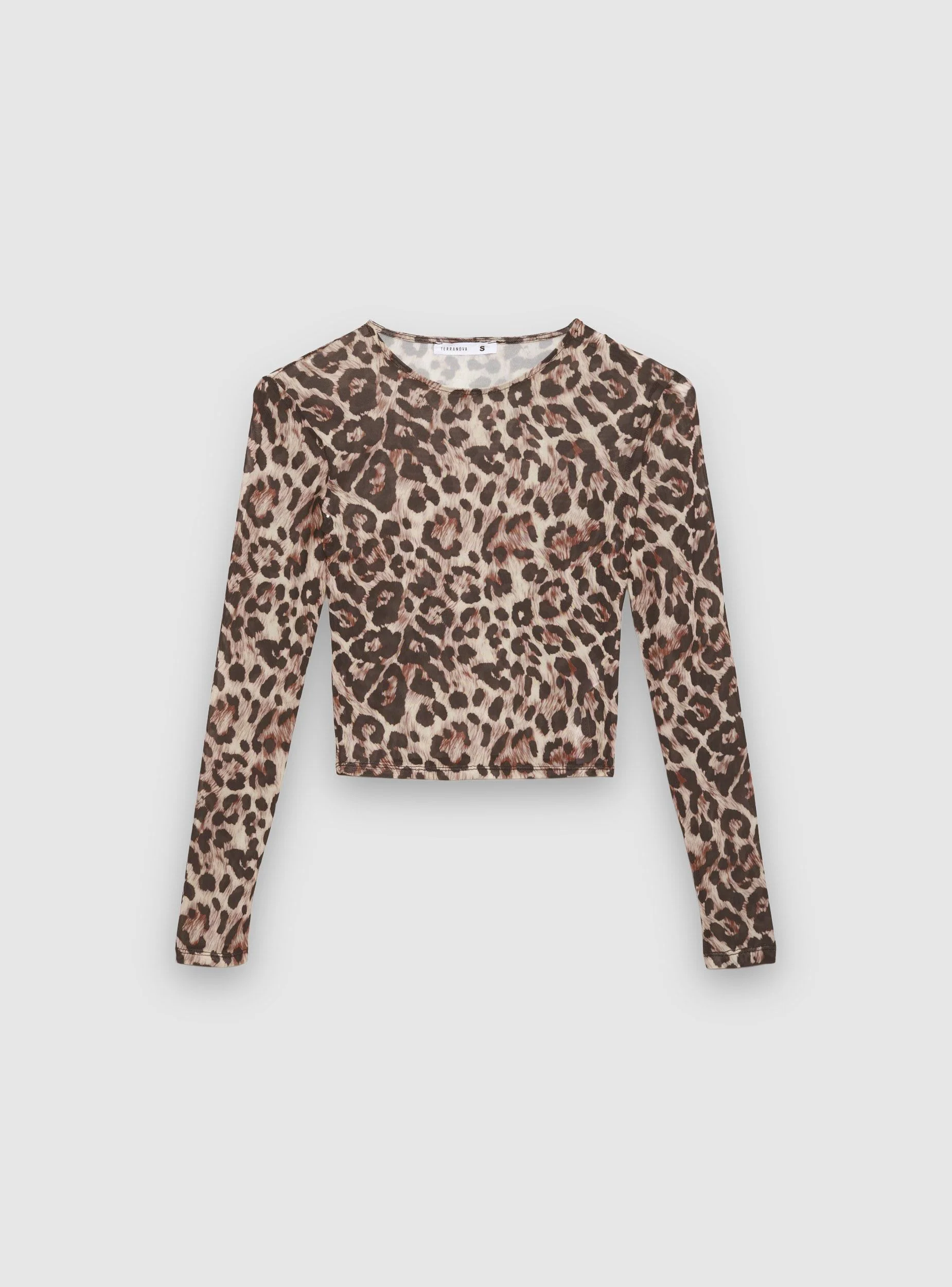 T-shirt in tulle animalier - Image 6