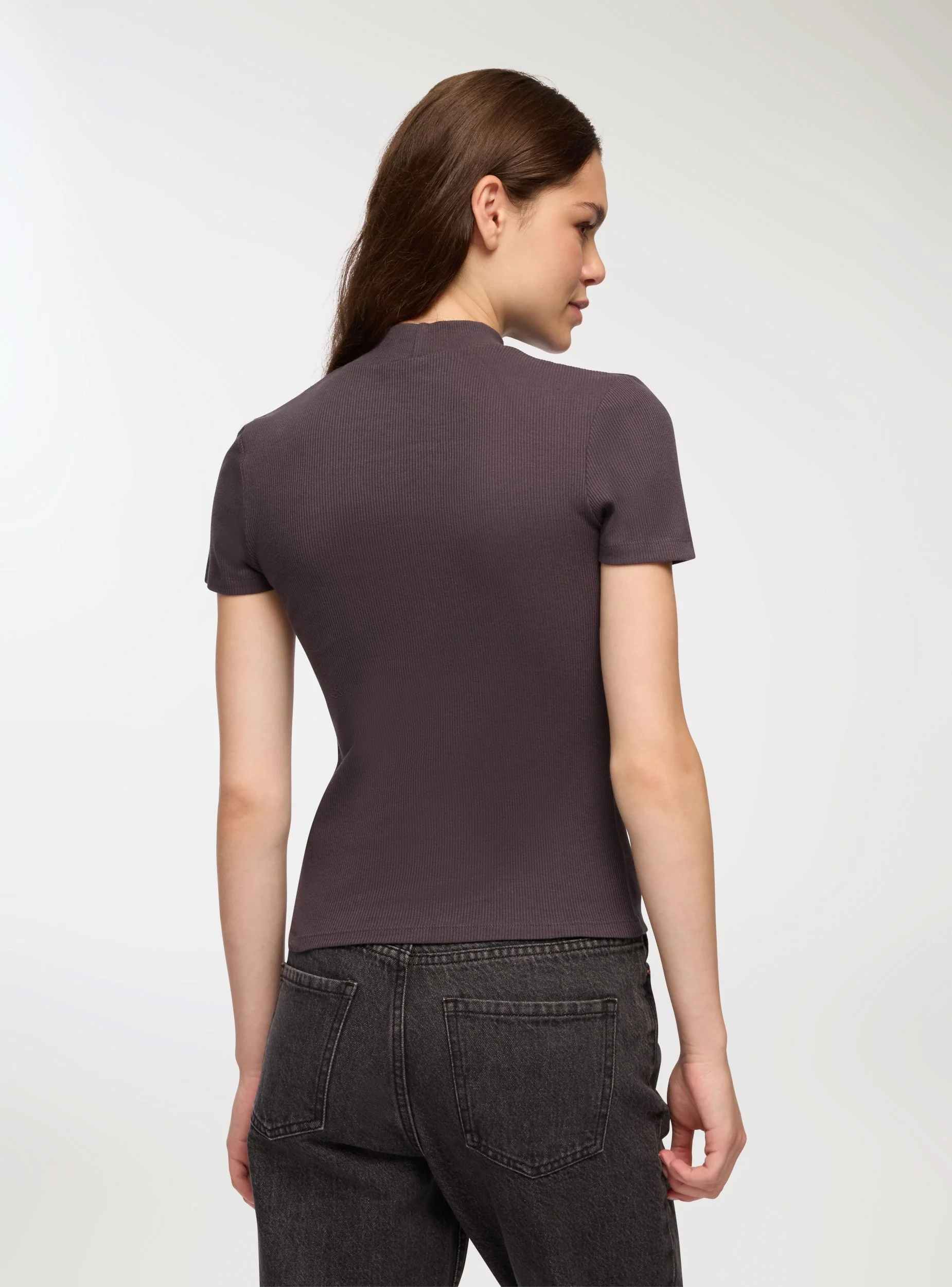 T-shirt lupetto a costine - Image 2