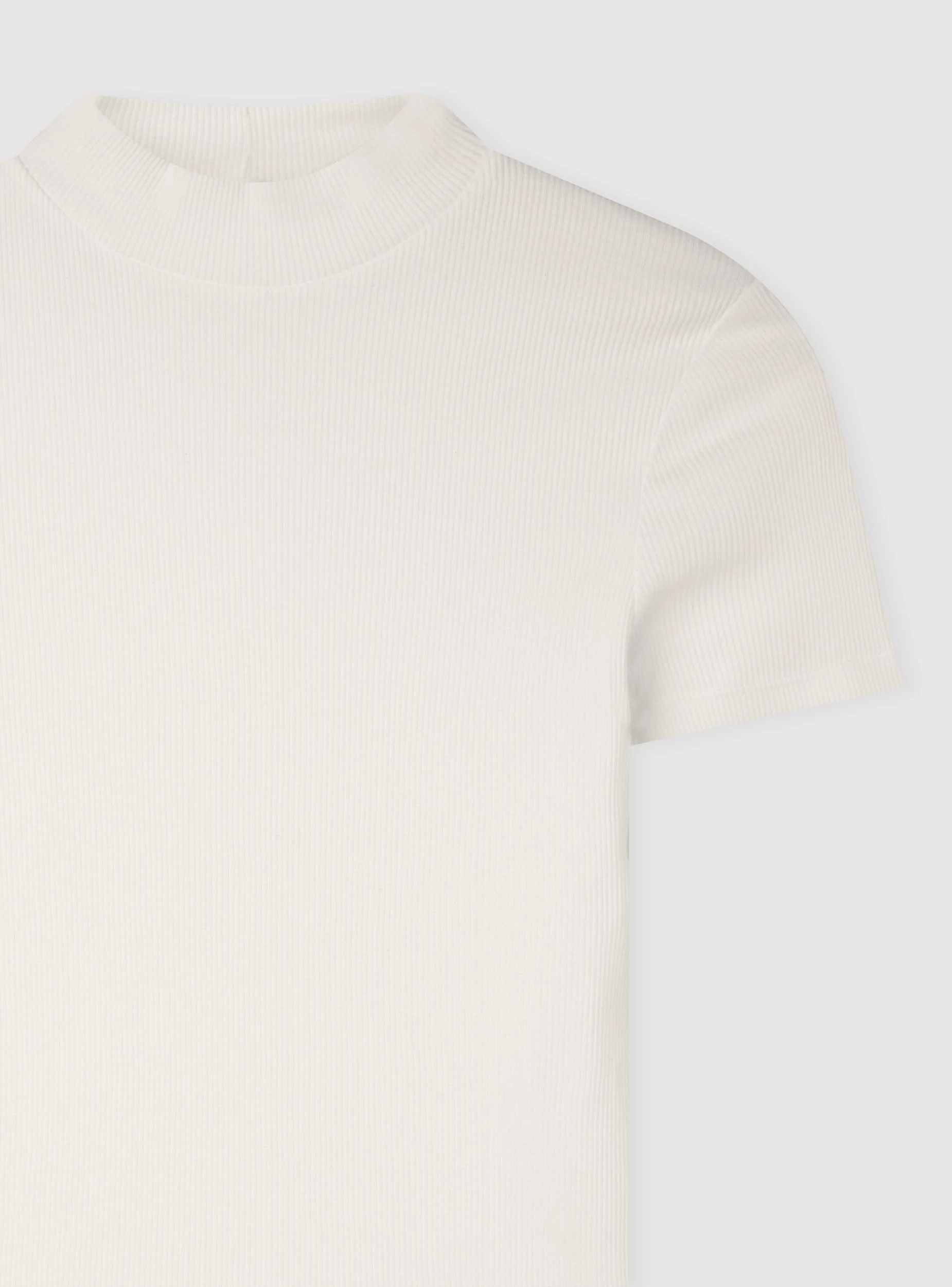 T-shirt lupetto a costine - Image 5