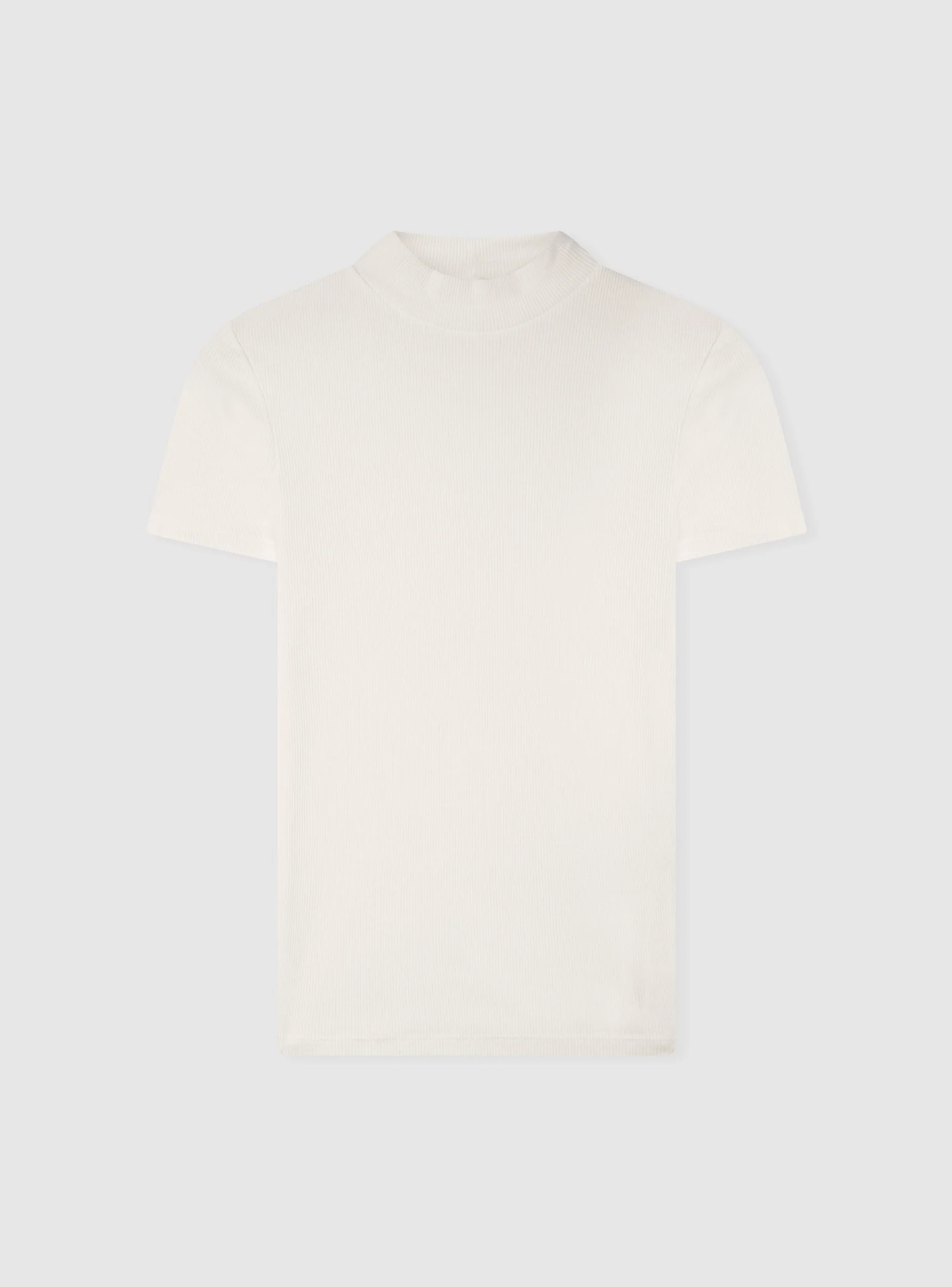 T-shirt lupetto a costine - Image 6