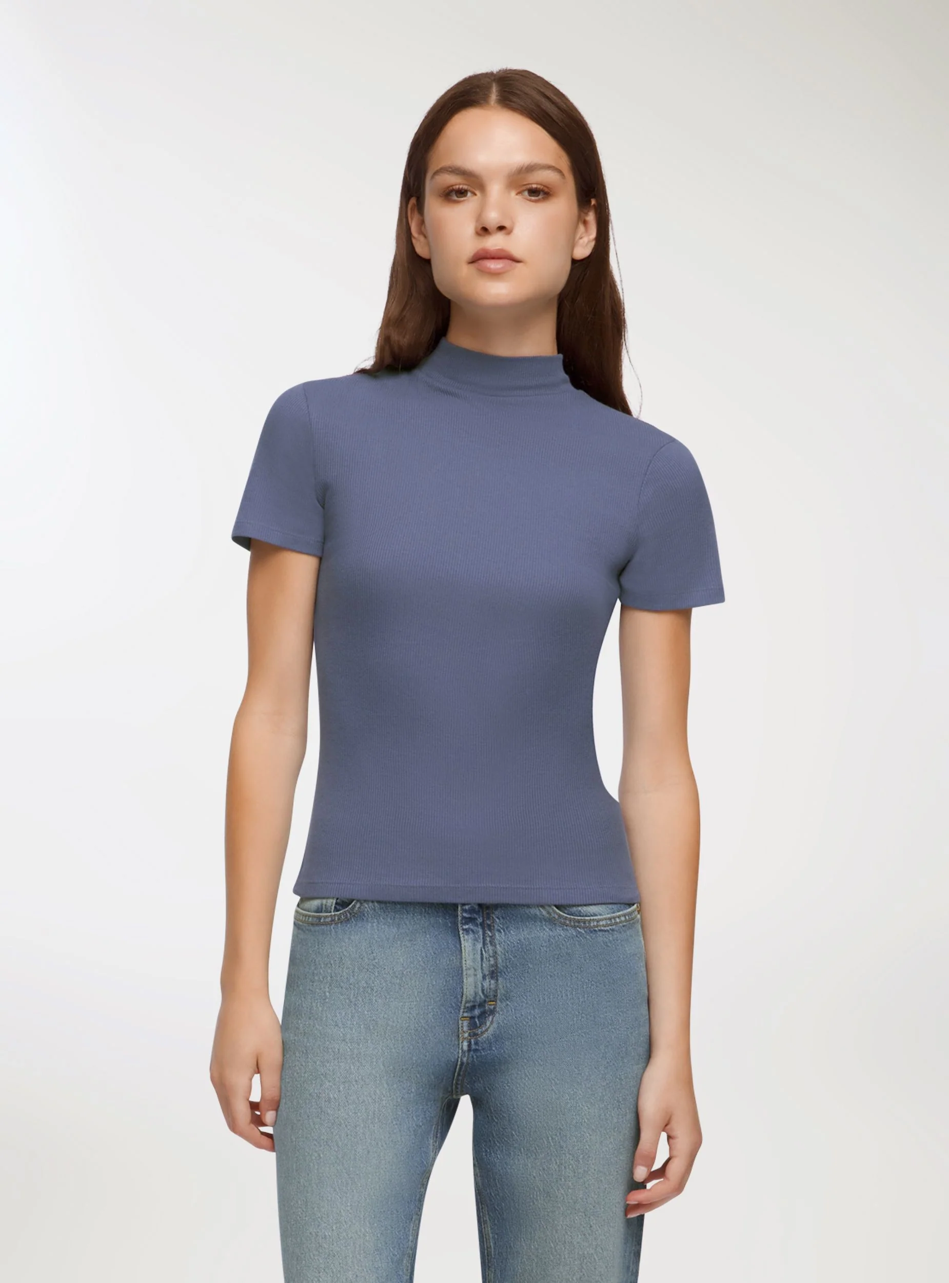 T-shirt lupetto a costine - Image 2