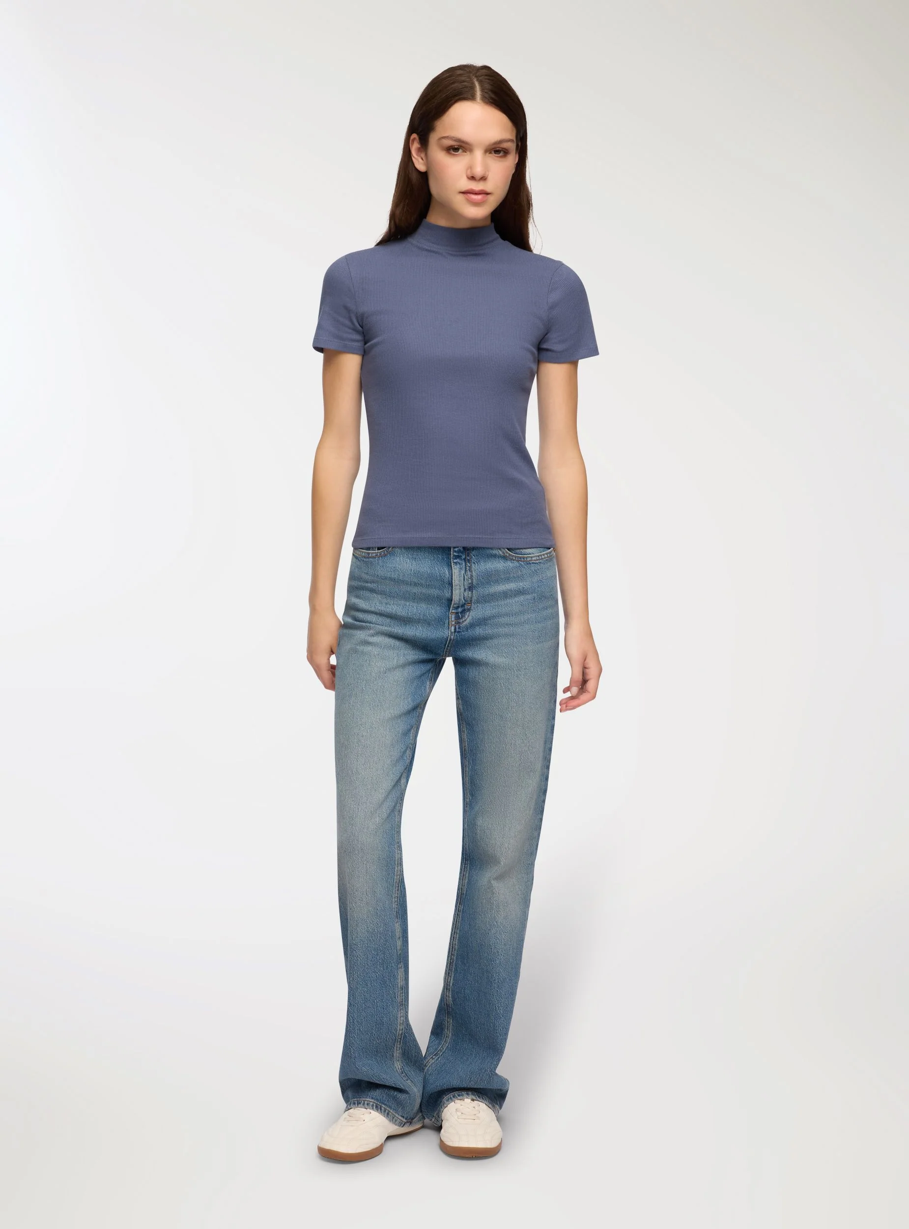 T-shirt lupetto a costine - Image 3