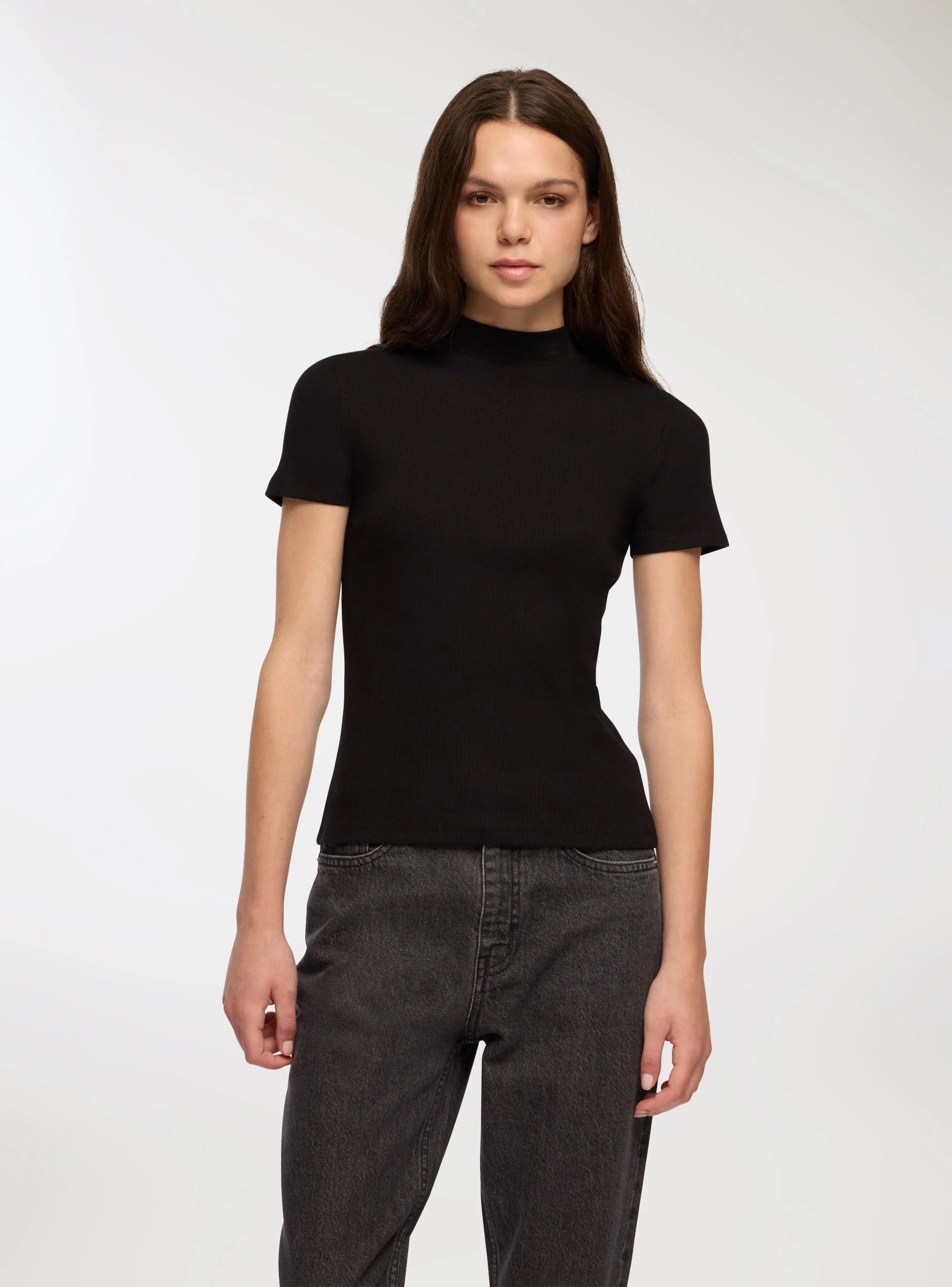 T-shirt lupetto a costine - Image 4