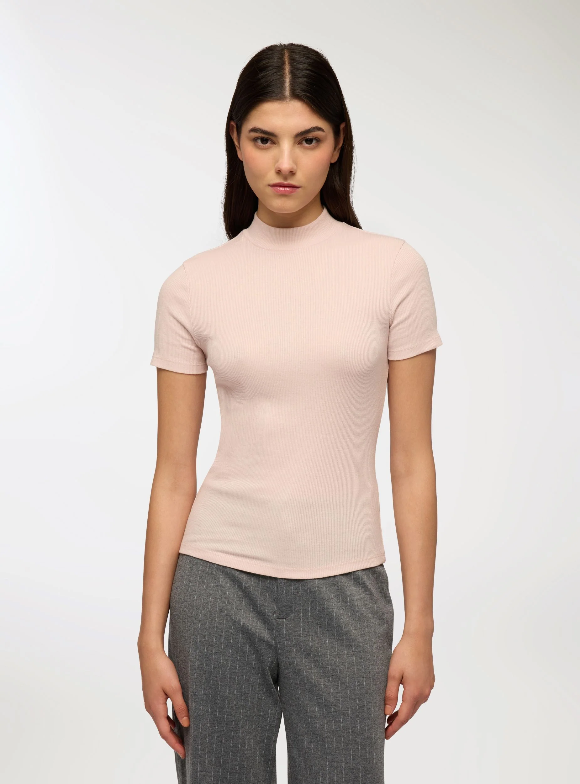 T-shirt lupetto a costine - Image 4