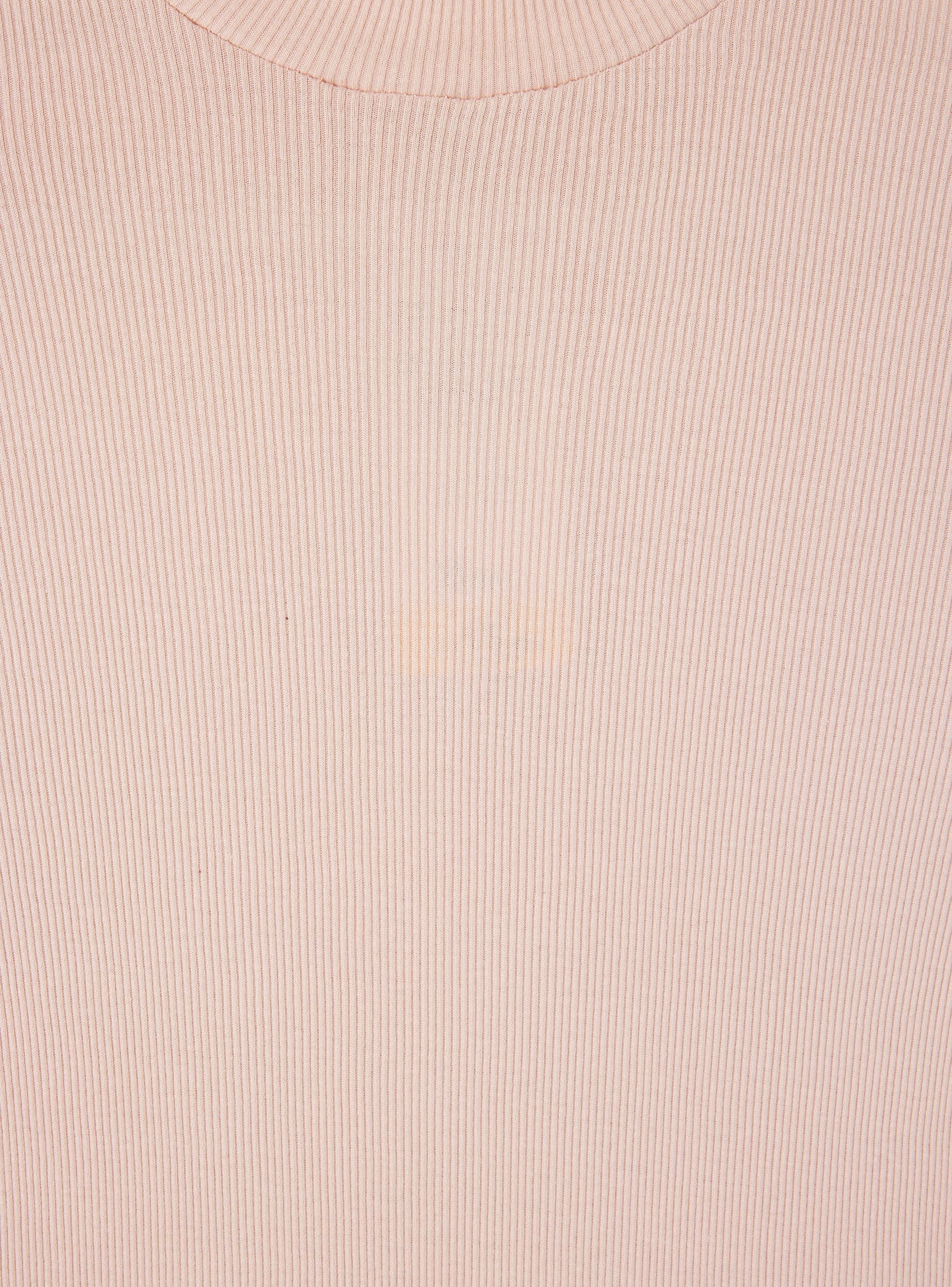 T-shirt lupetto a costine - Image 5