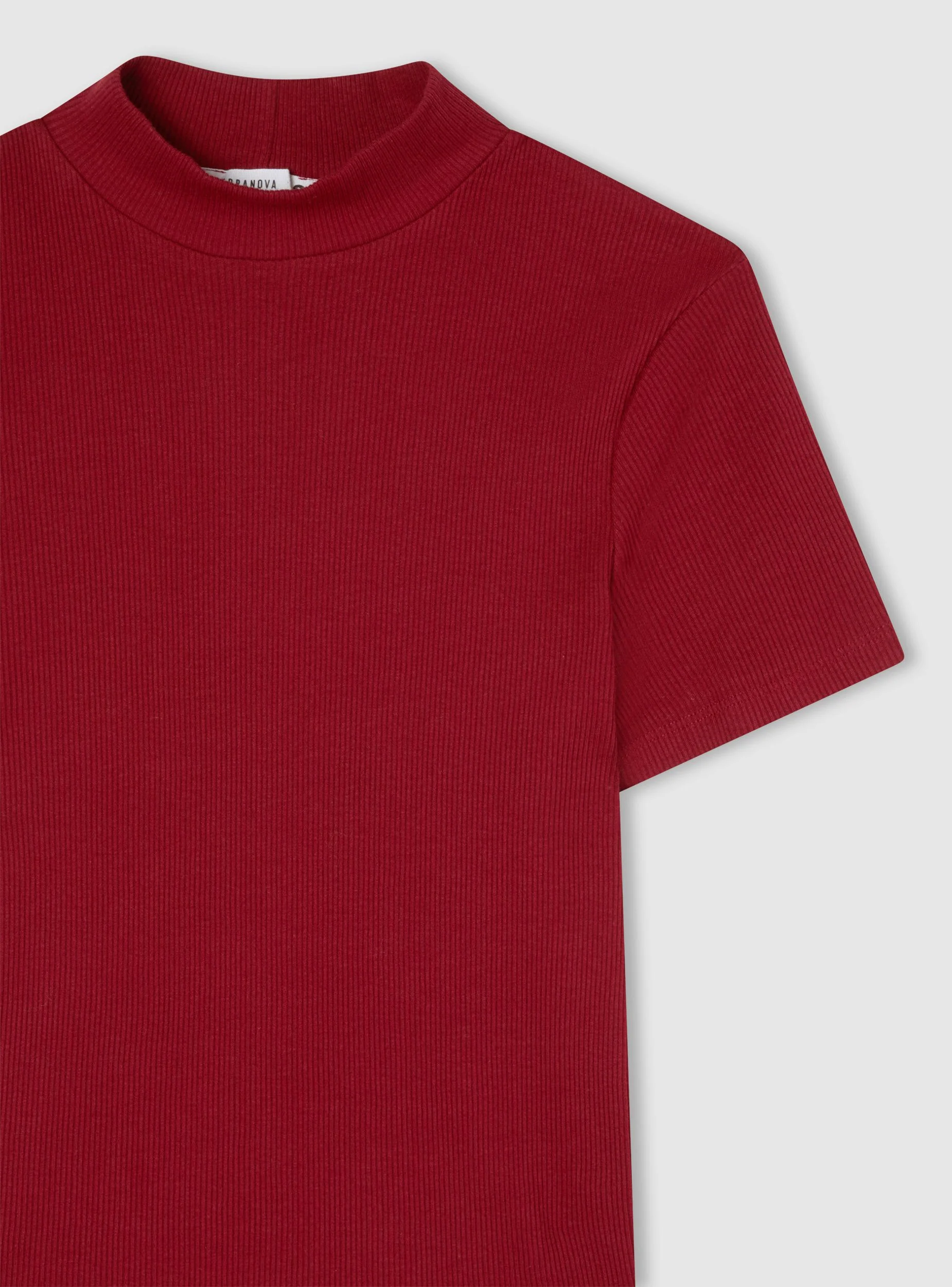 T-shirt lupetto a costine - Image 6