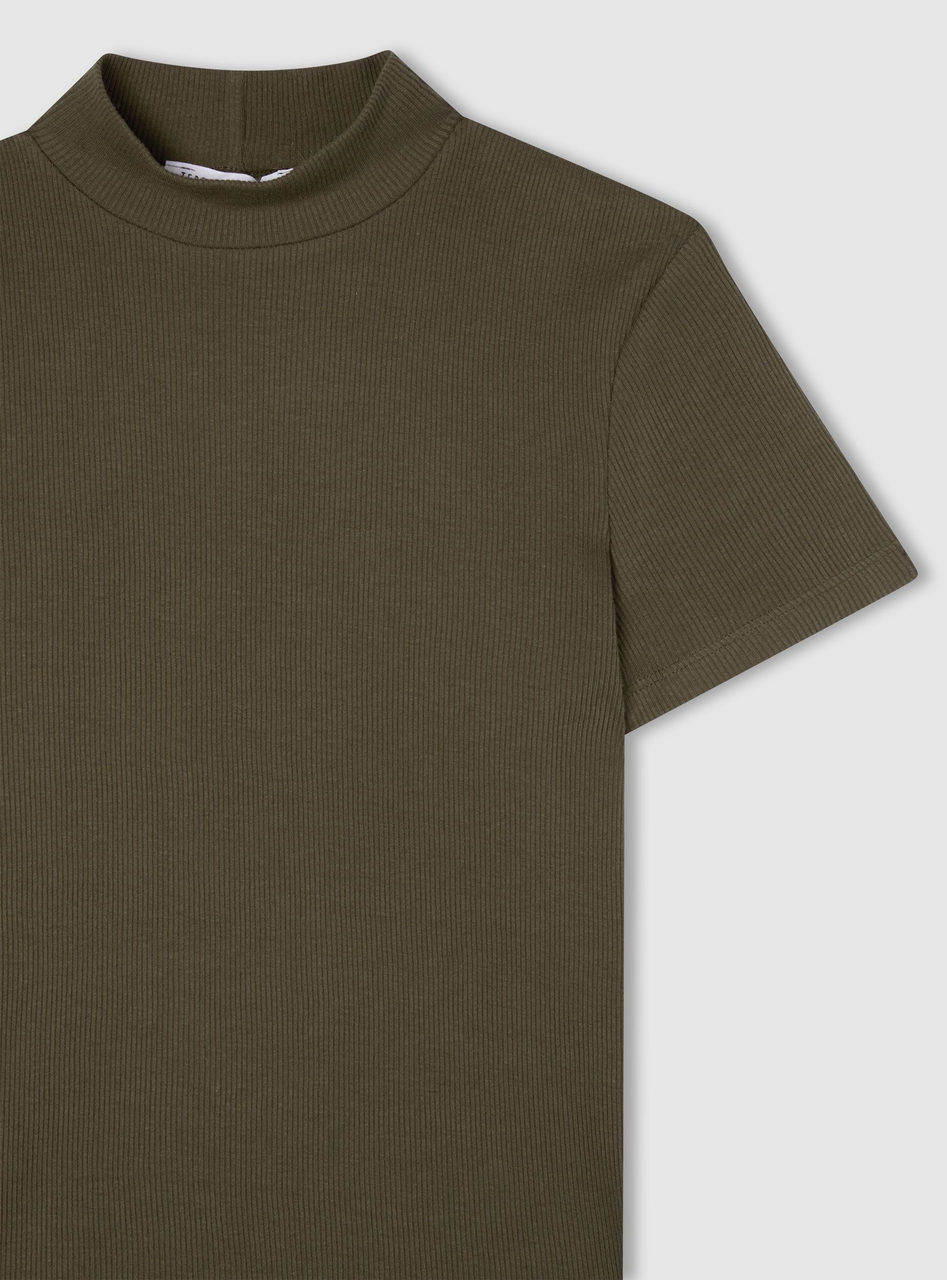 T-shirt lupetto a costine - Image 5