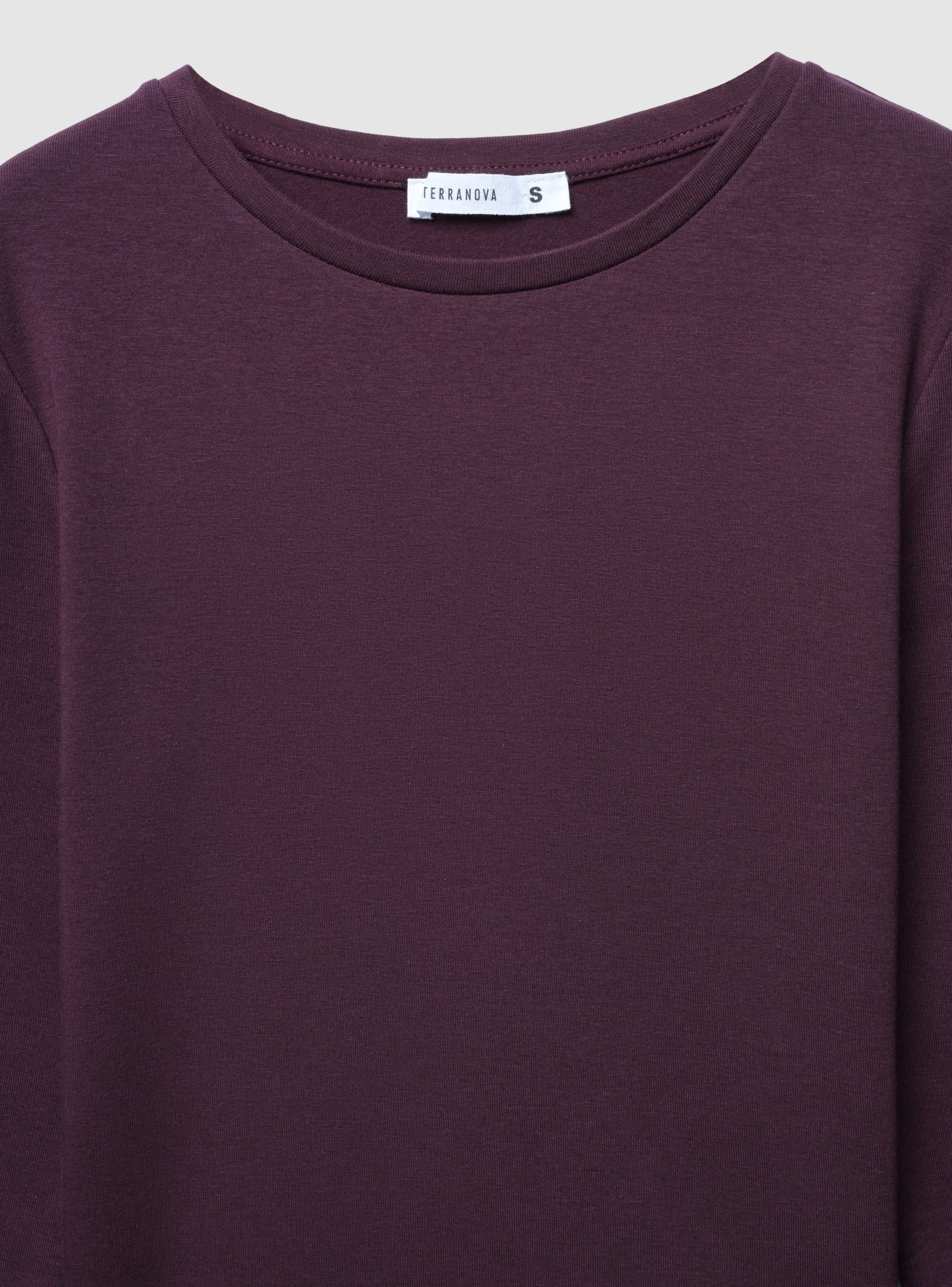 T-shirt manica tinta unita - Image 5