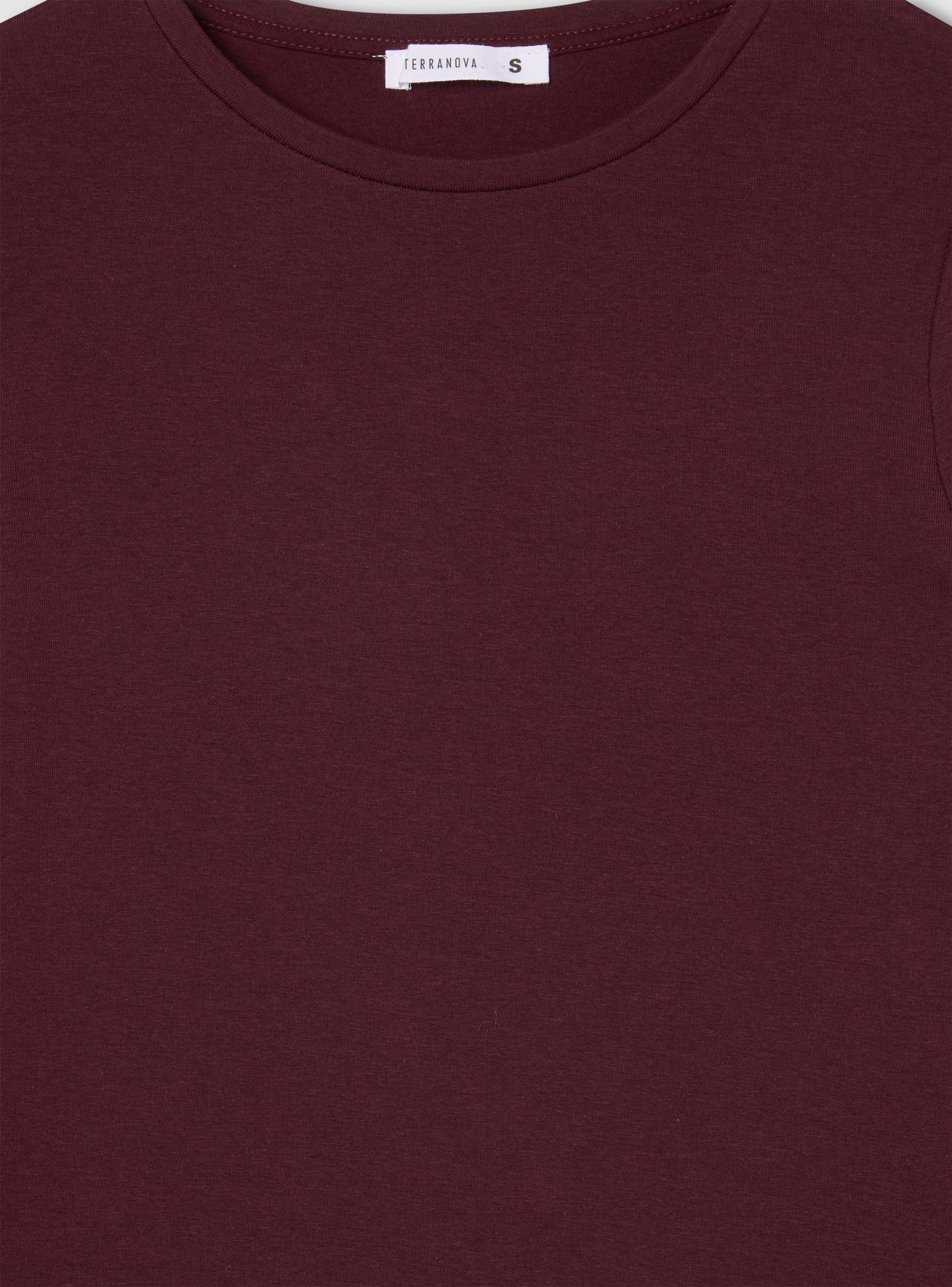 T-shirt manica tinta unita - Image 7