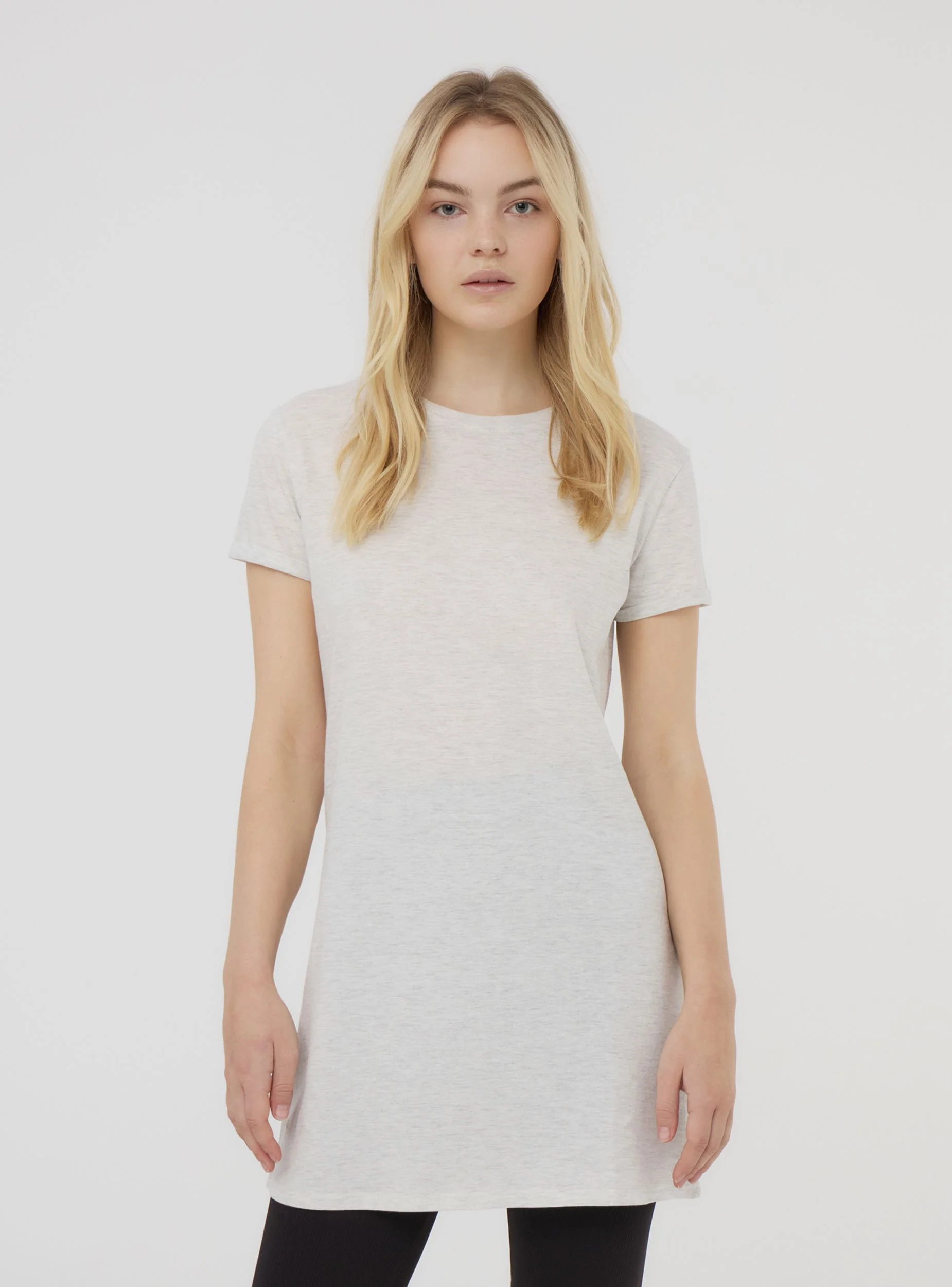 T-shirt maxi a tinta unita - Image 3