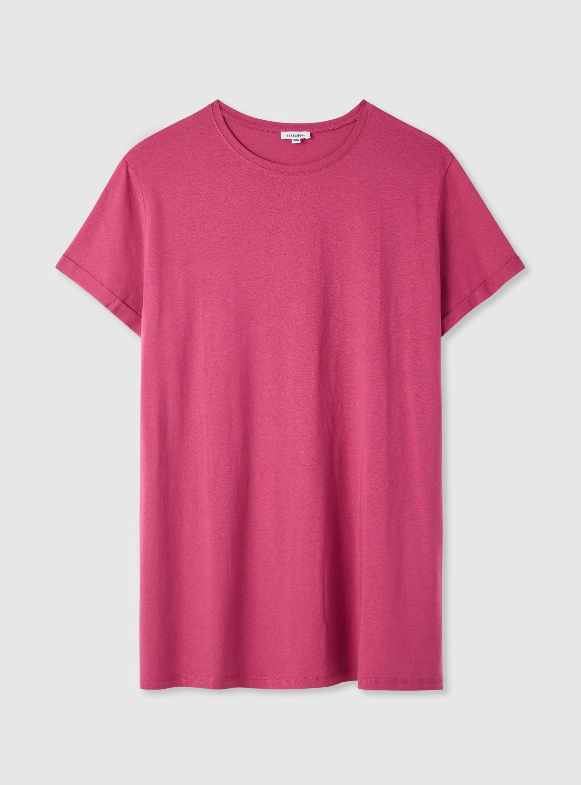 T-shirt maxi a tinta unita - Image 2