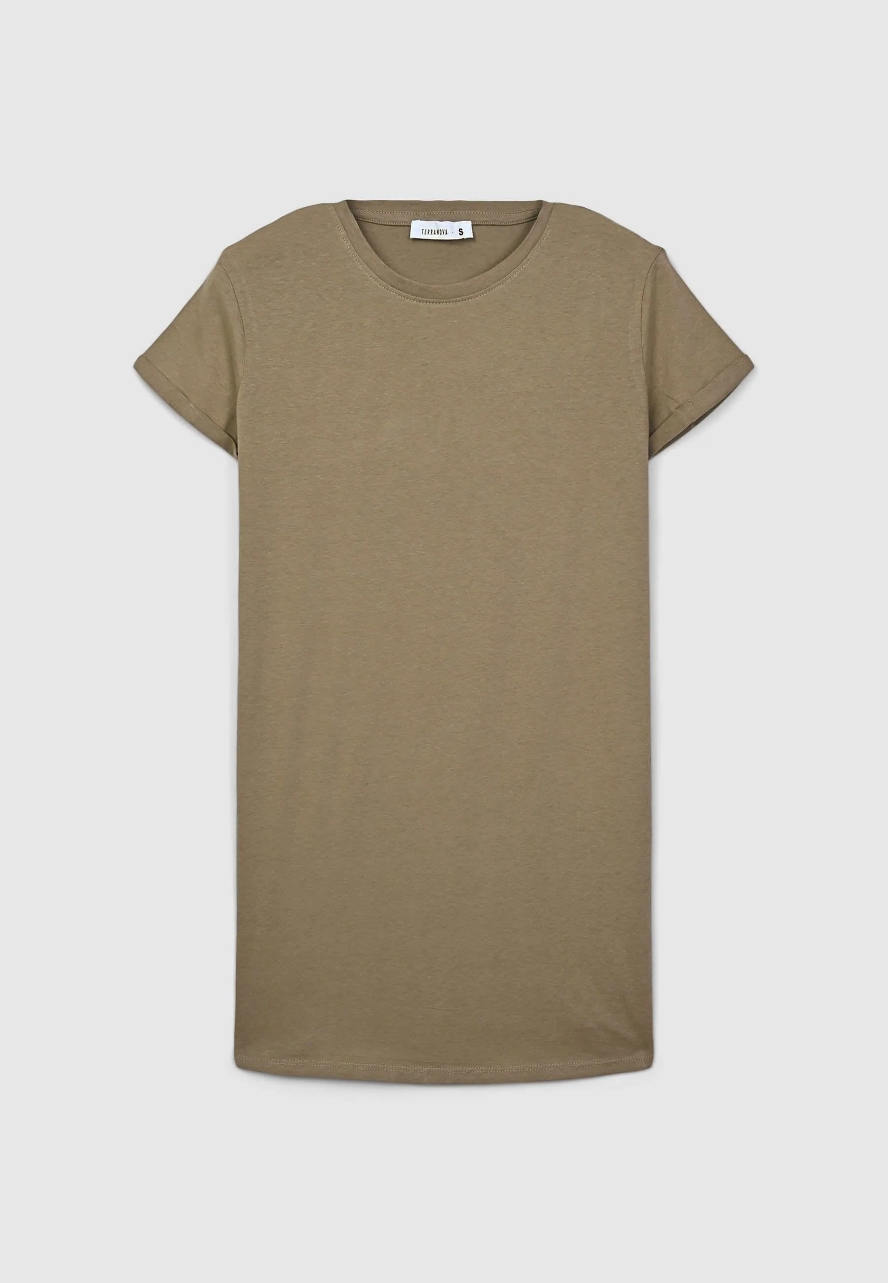 T-shirt maxi a tinta unita - Image 4