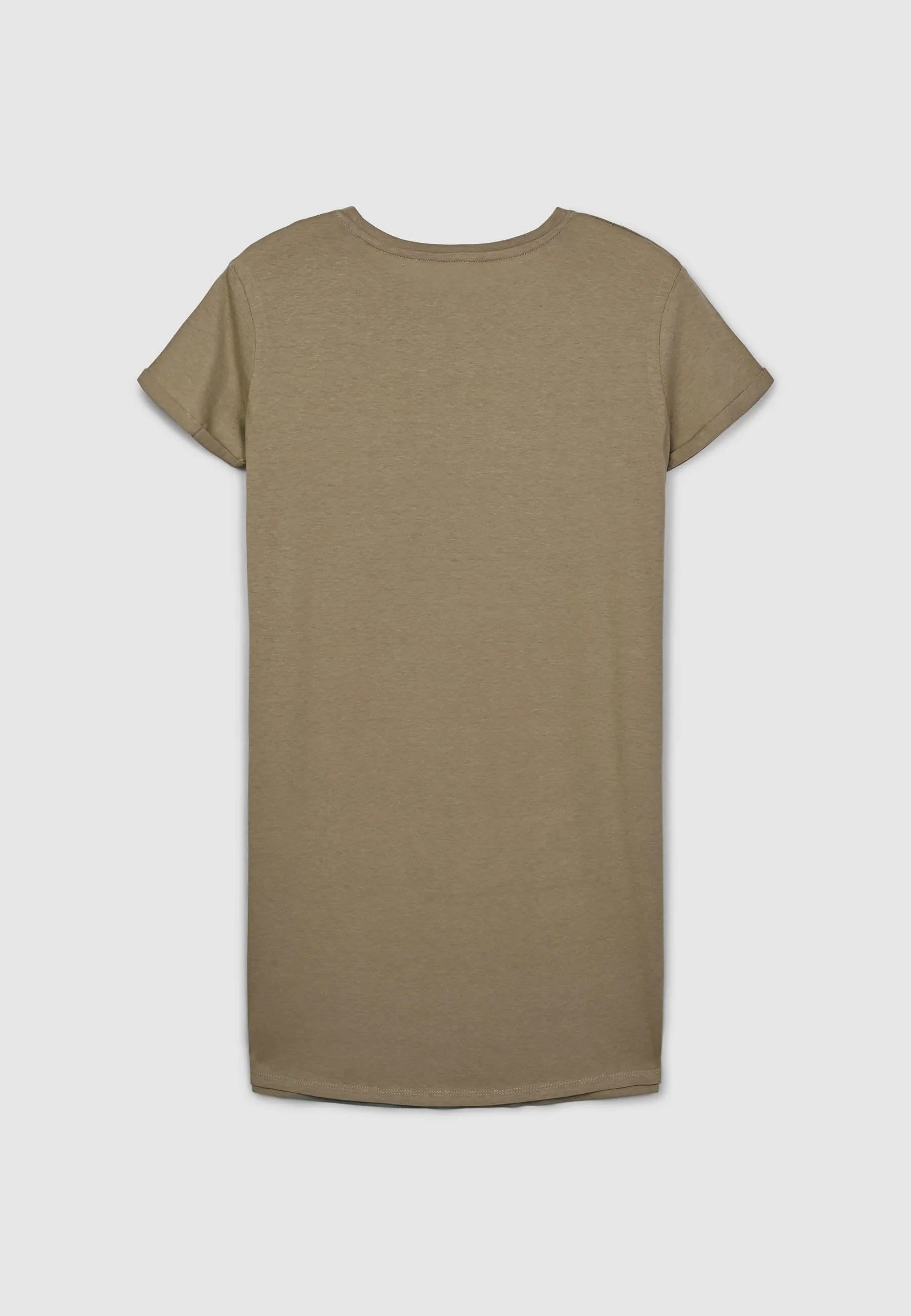 T-shirt maxi a tinta unita - Image 5