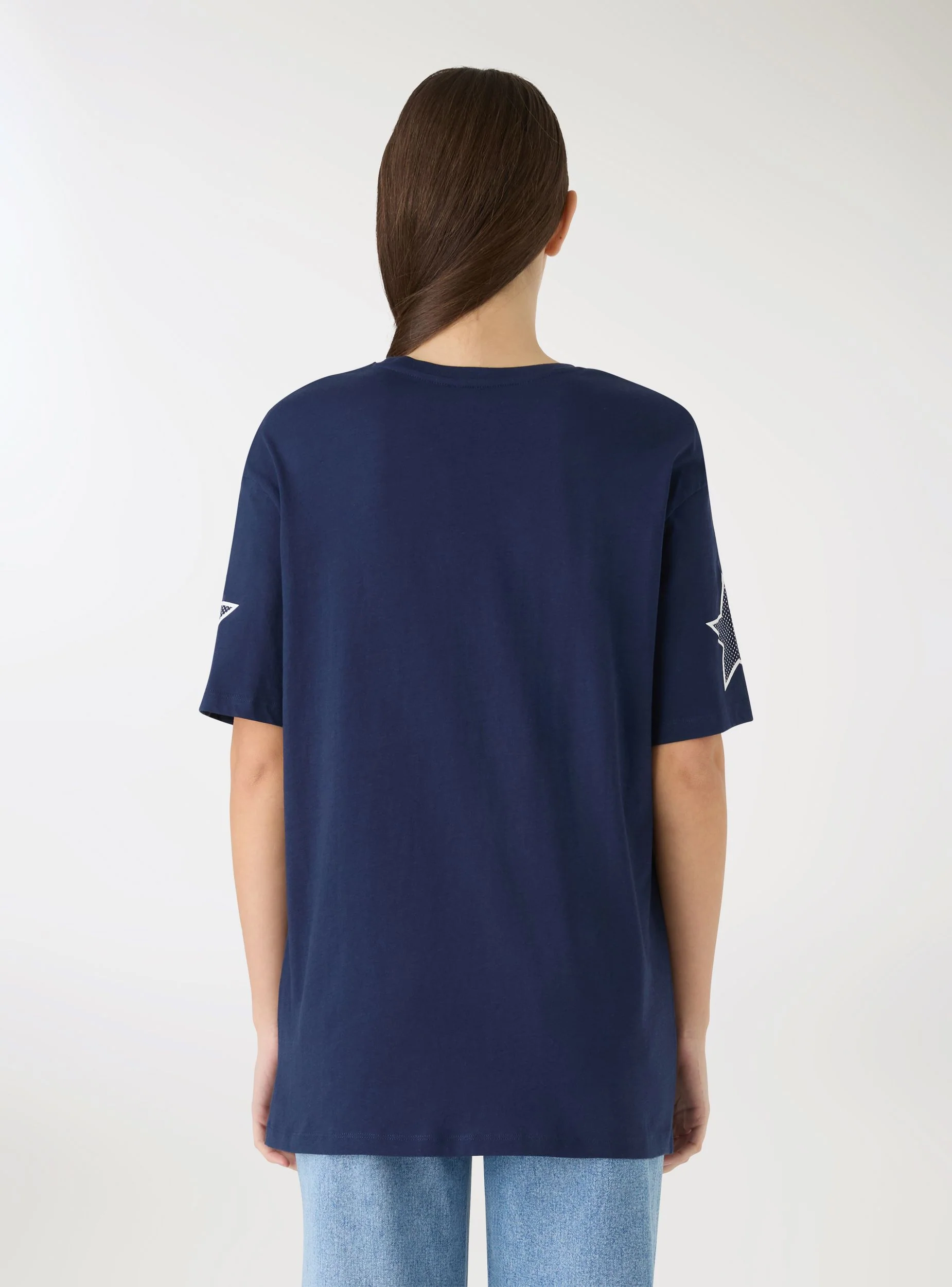 T-shirt maxi con numero e stelle - Image 4