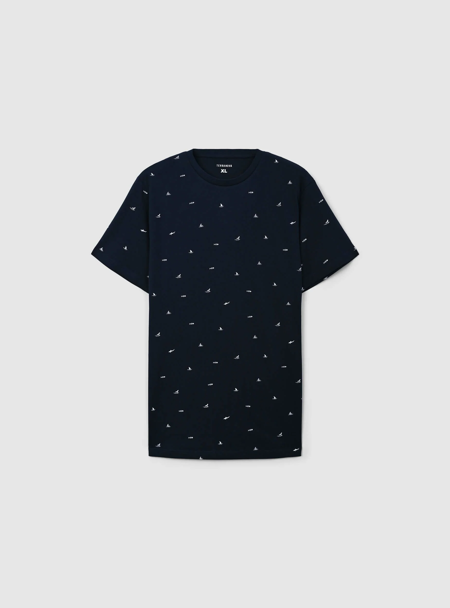 T-shirt microfantasia tema mare