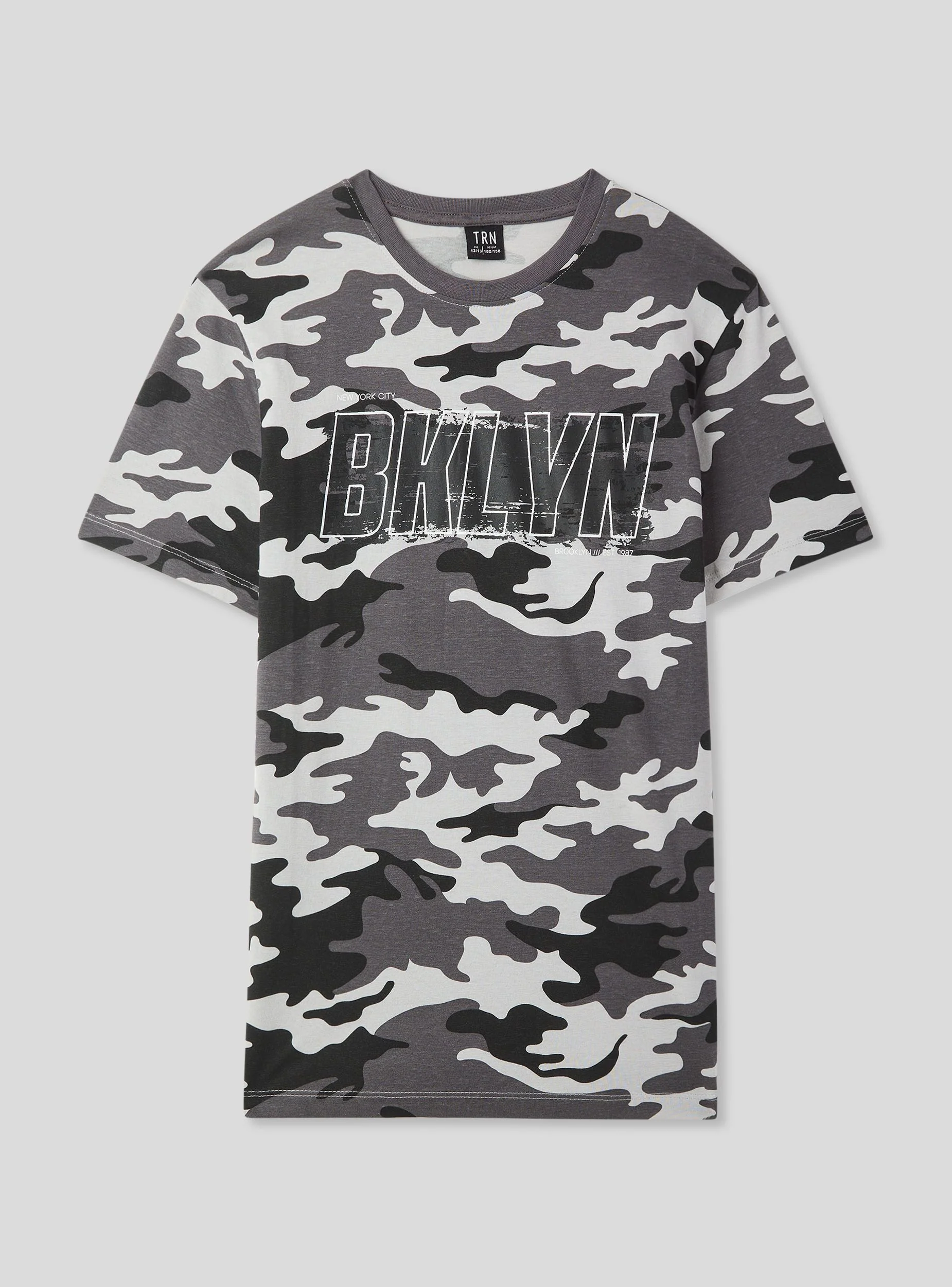 T-shirt mimetica con scritta - Image 6
