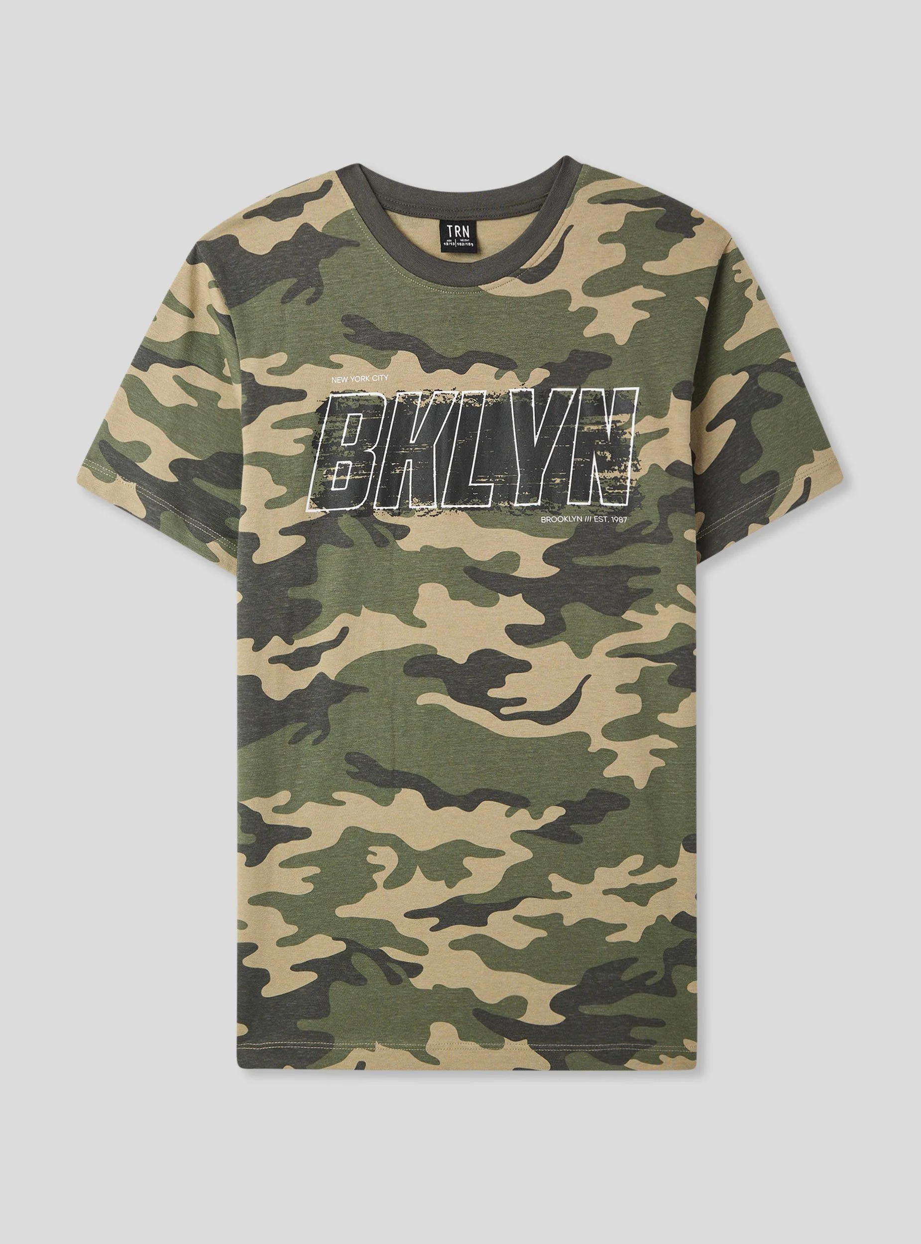 T-shirt mimetica con scritta - Image 5
