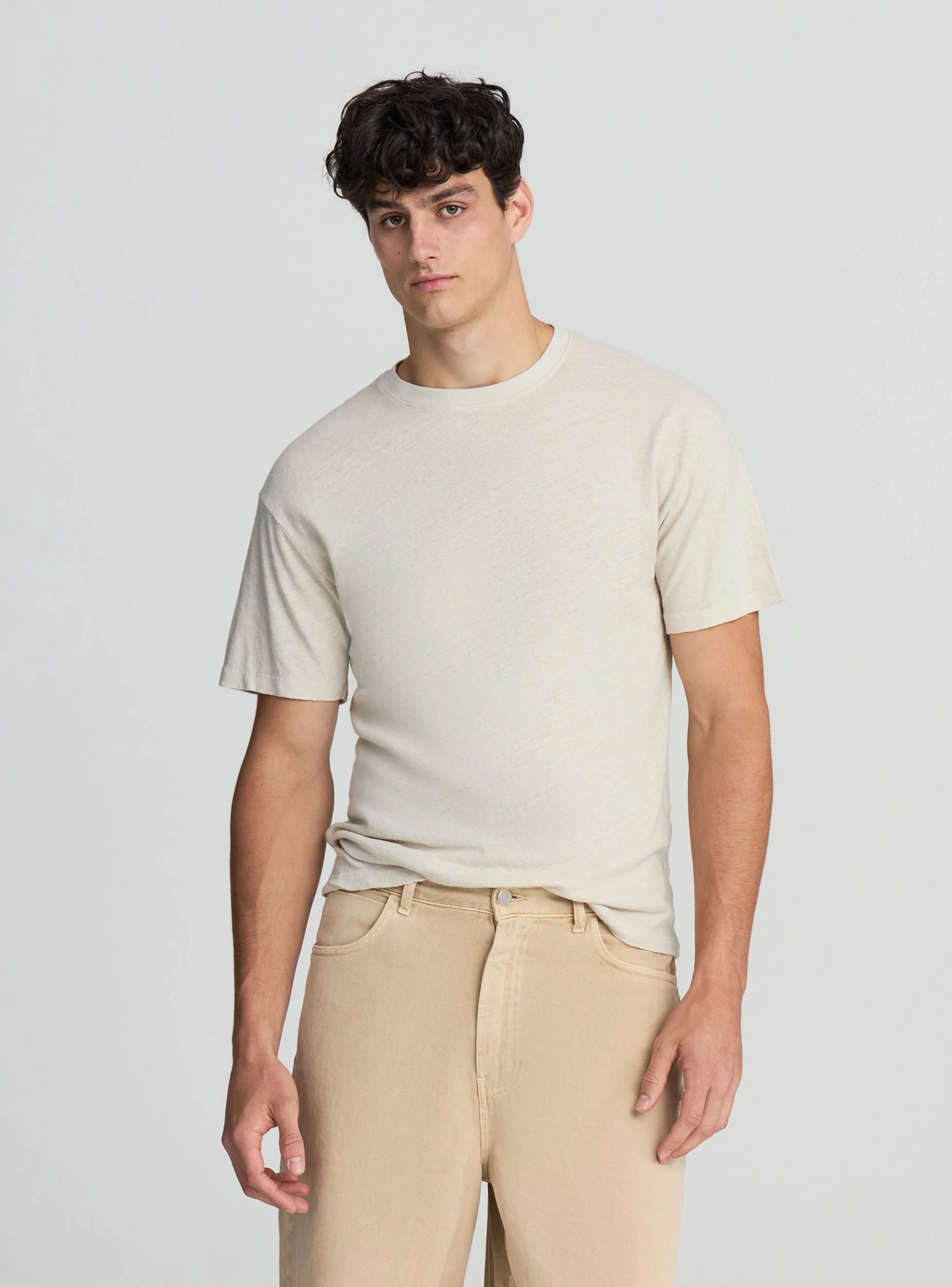 T-shirt misto lino - Image 2