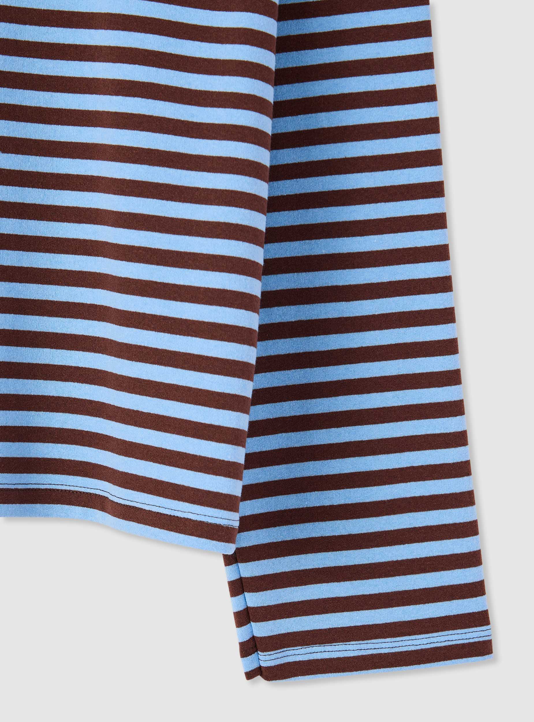 T-shirt over a righe manica lunga - Image 7