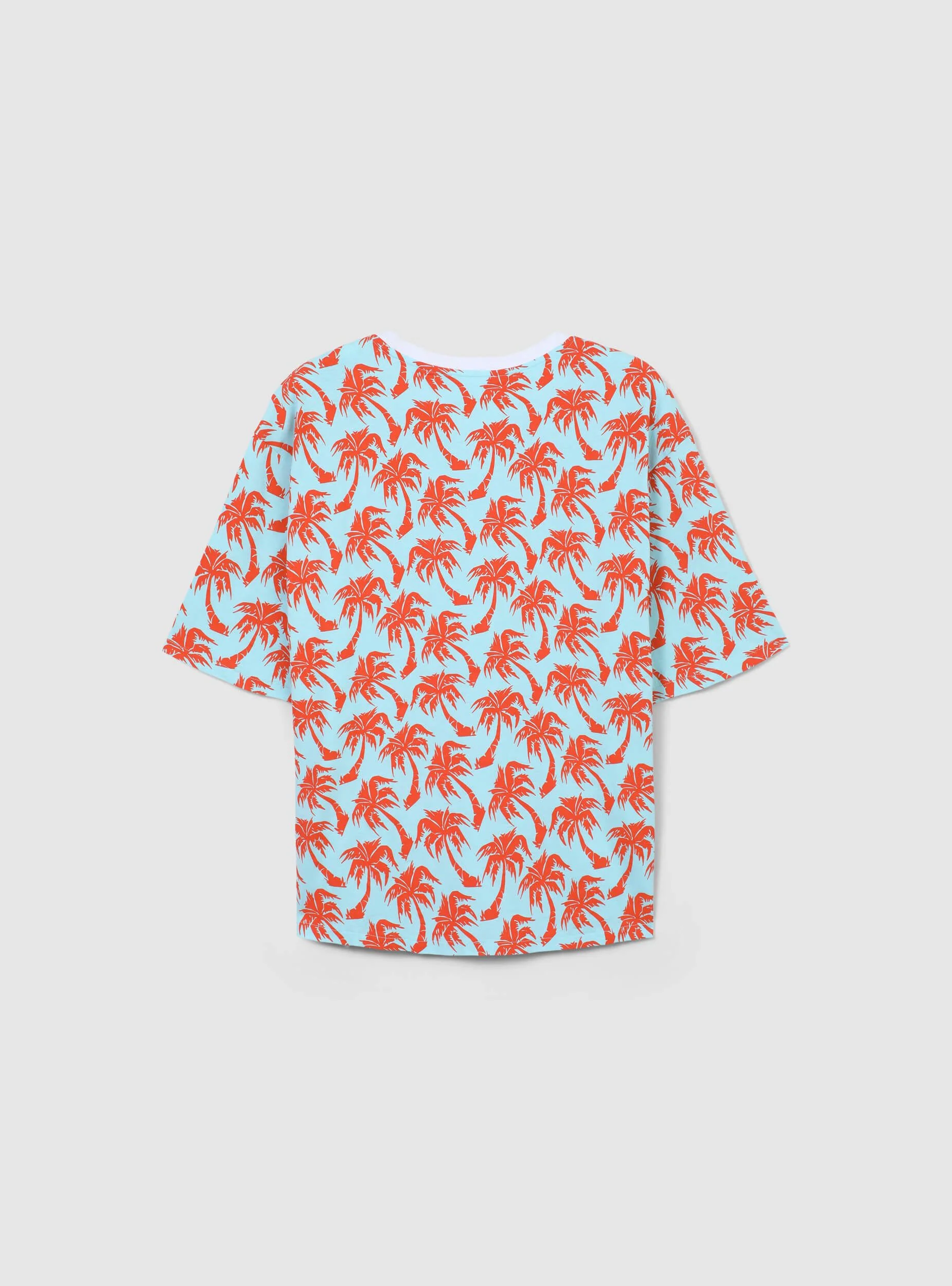 T-shirt over con fantasia palme TRNPOPOLAB - Image 4