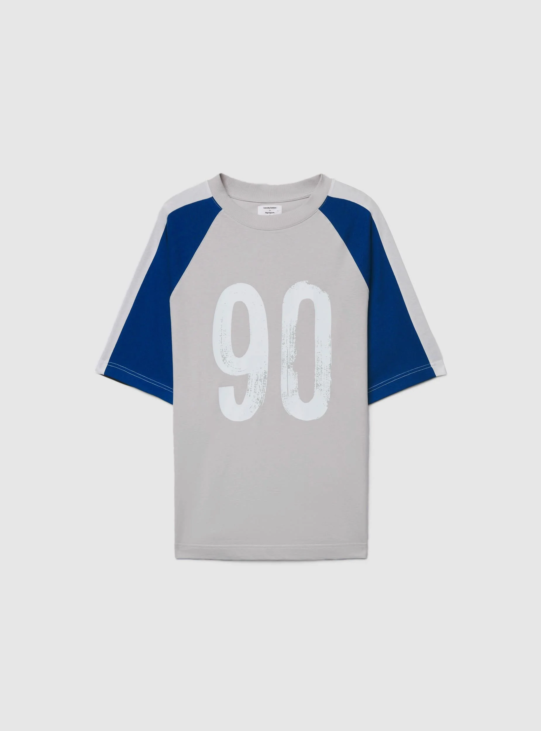 T-shirt over con stampa numero e maniche raglan TRNPOPLAB - Image 8