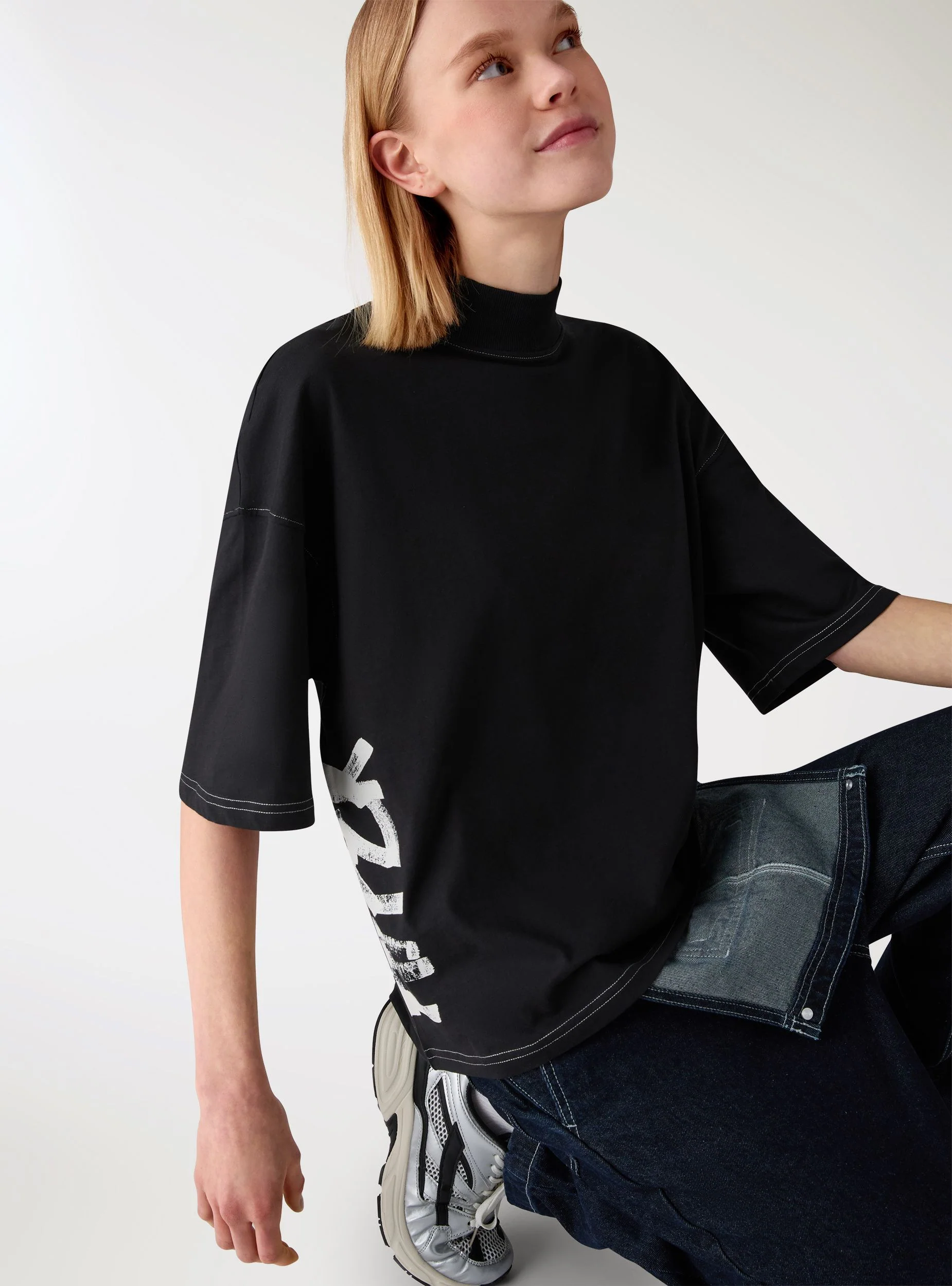 T-shirt over con stampa TRNPOPLAB - Image 4