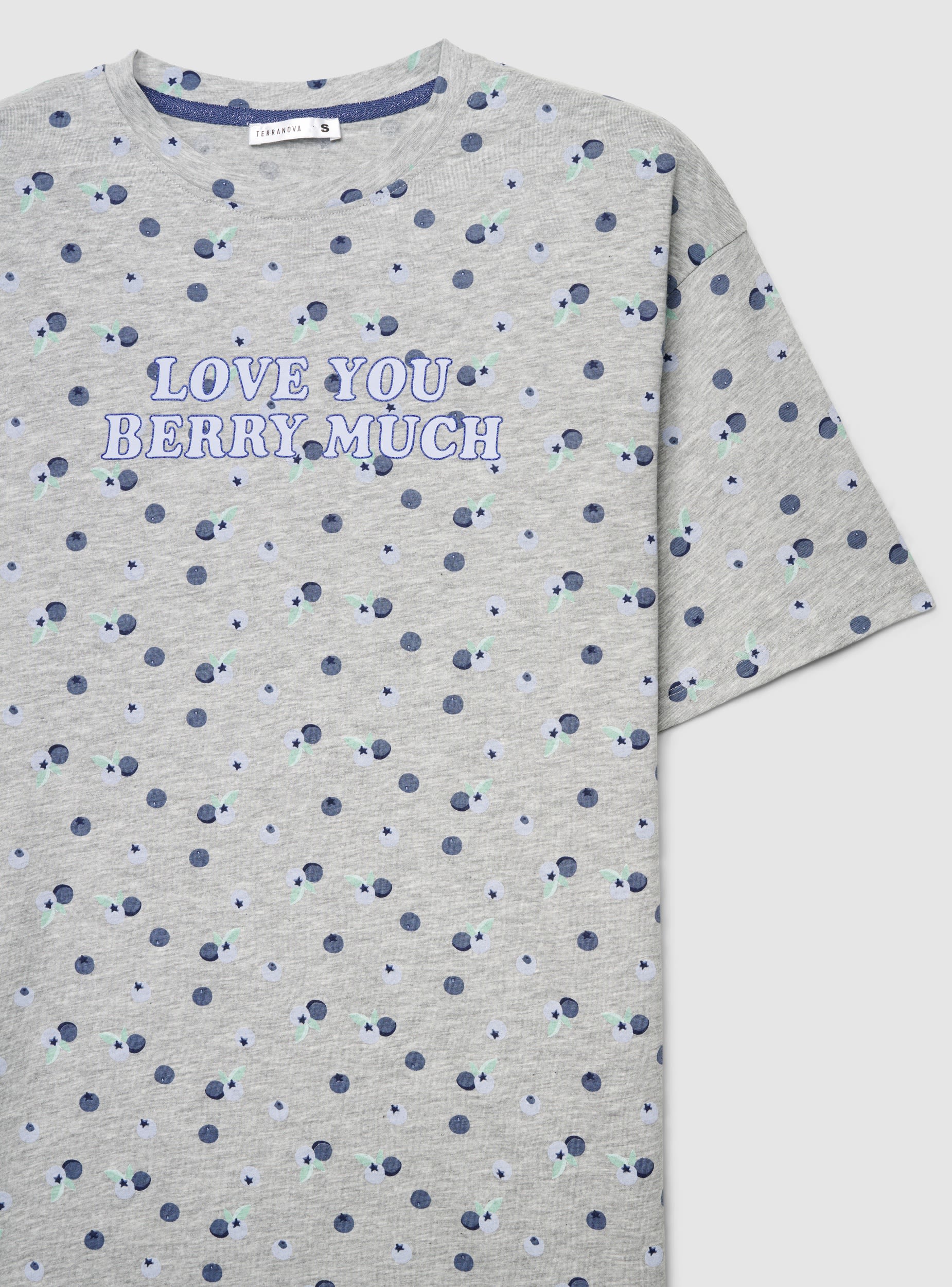 T-shirt over Pigiama con stampa frutta - Image 6