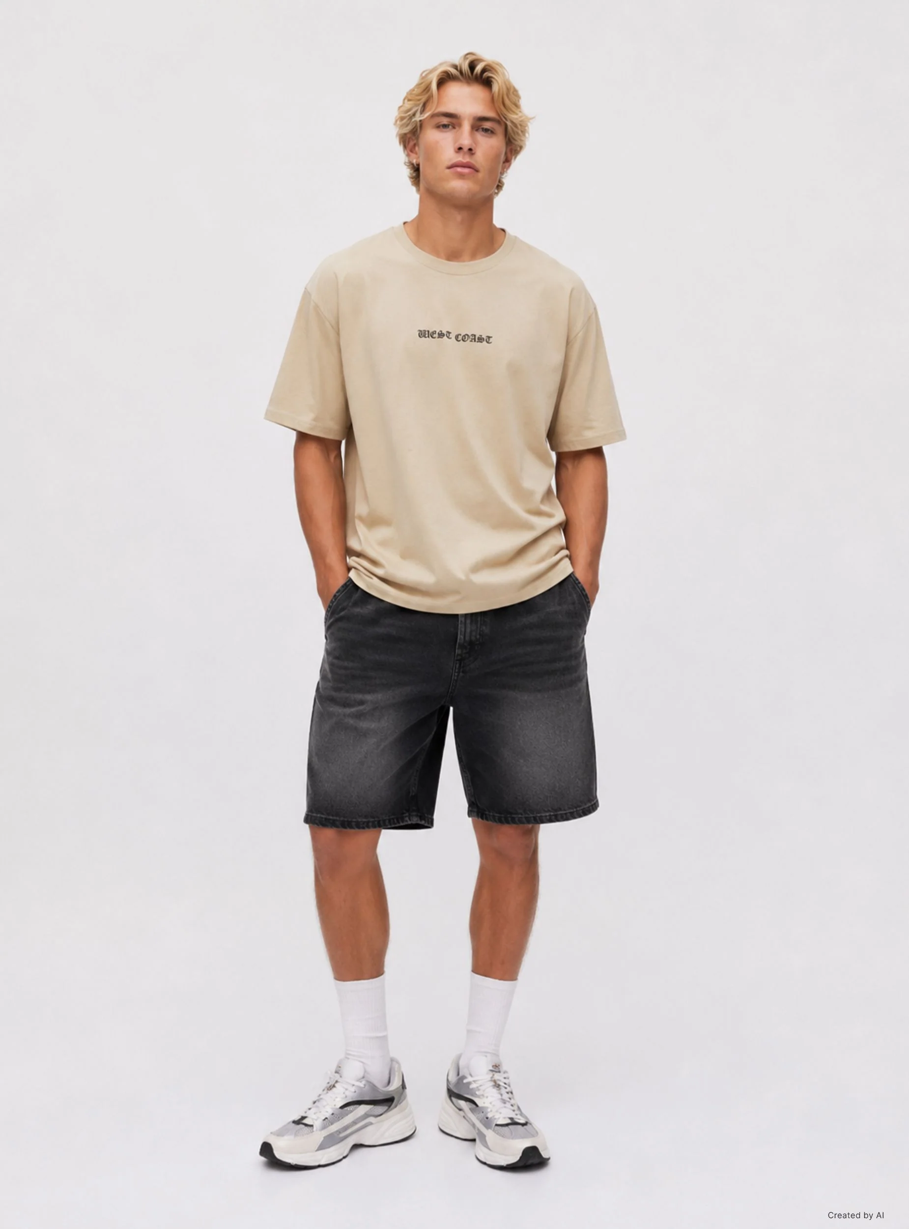T-shirt over stampa gotica fronte/retro