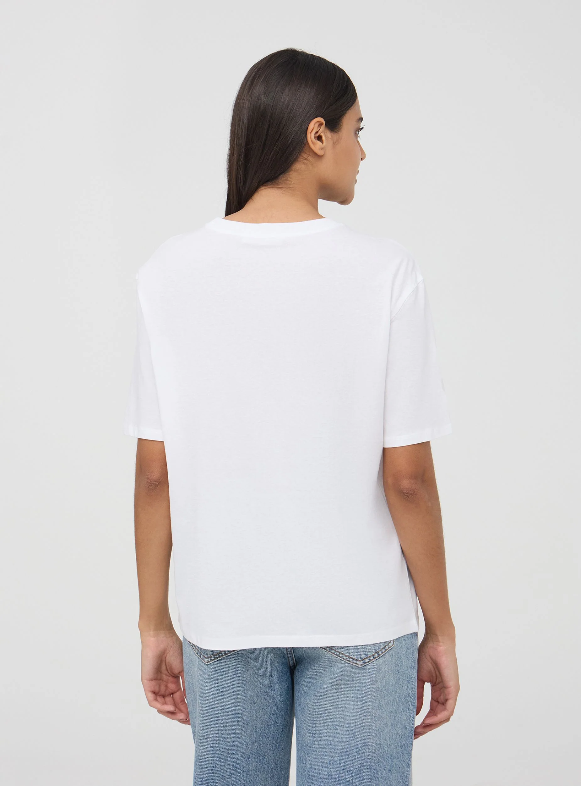 T-shirt oversize basic a tinta unita - Image 2