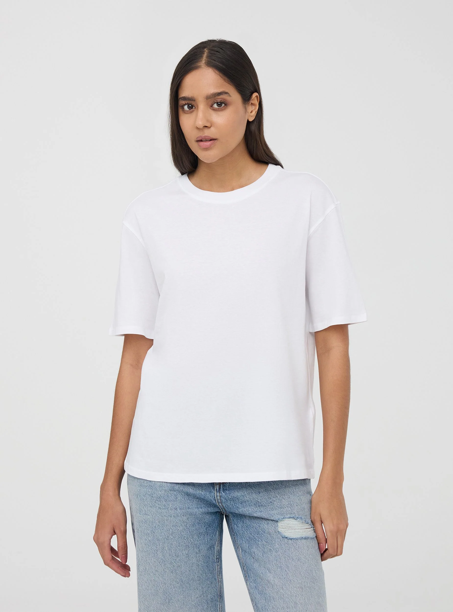 T-shirt oversize basic a tinta unita - Image 3