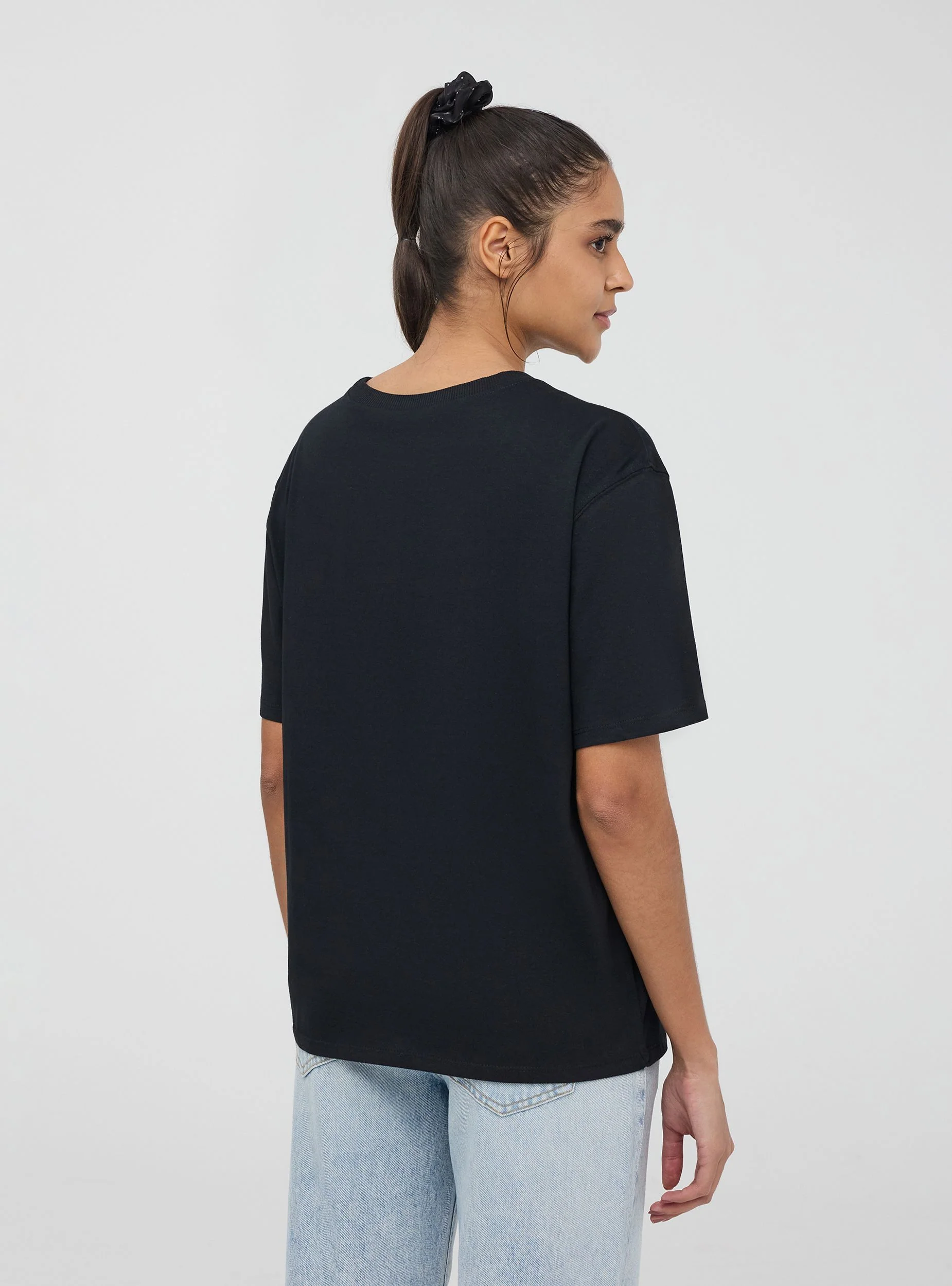 T-shirt oversize basic a tinta unita - Image 3